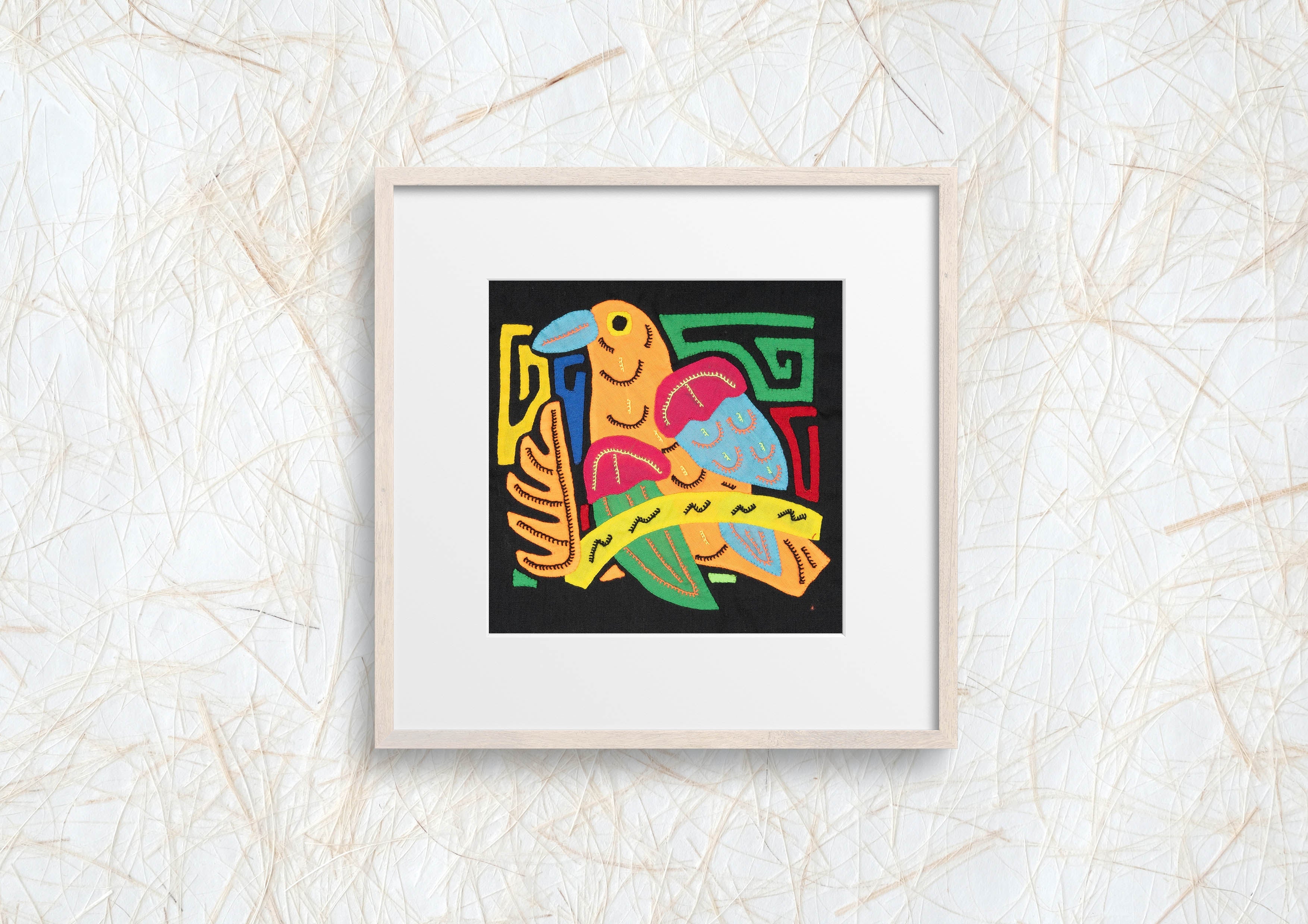 Orange Blue And Red Bird Molita