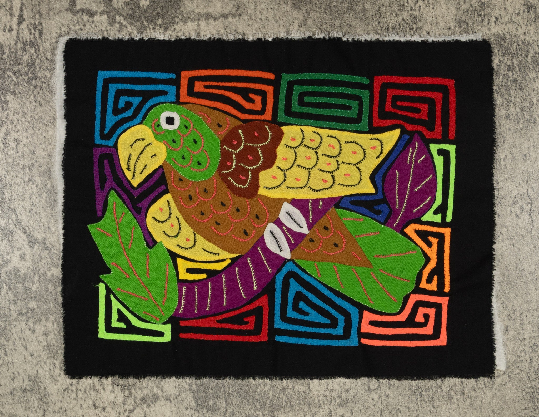 Multi-Color Bird Yellow And Purple Molita