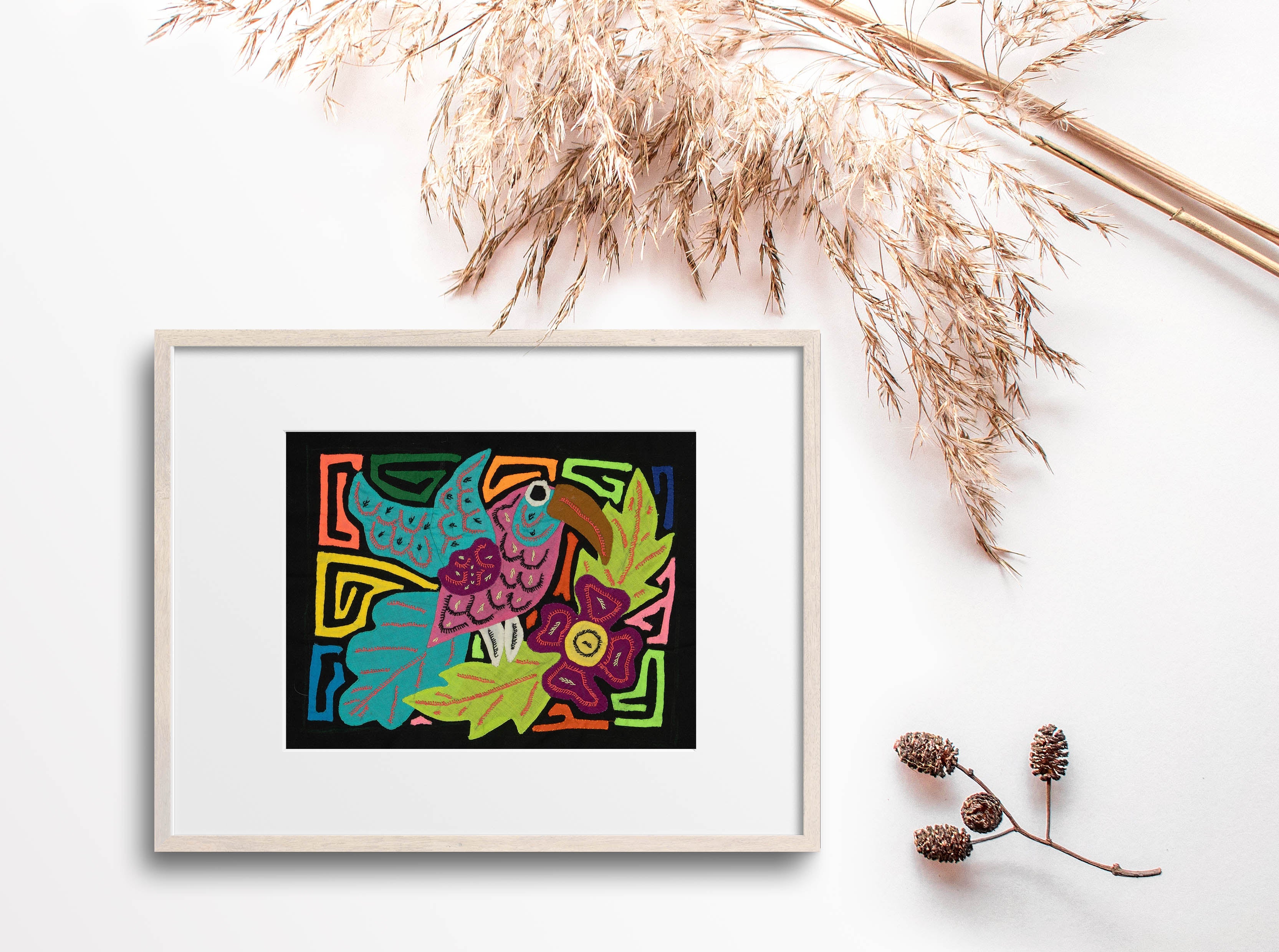 Multi-Color Bird Blue And Purple Molita