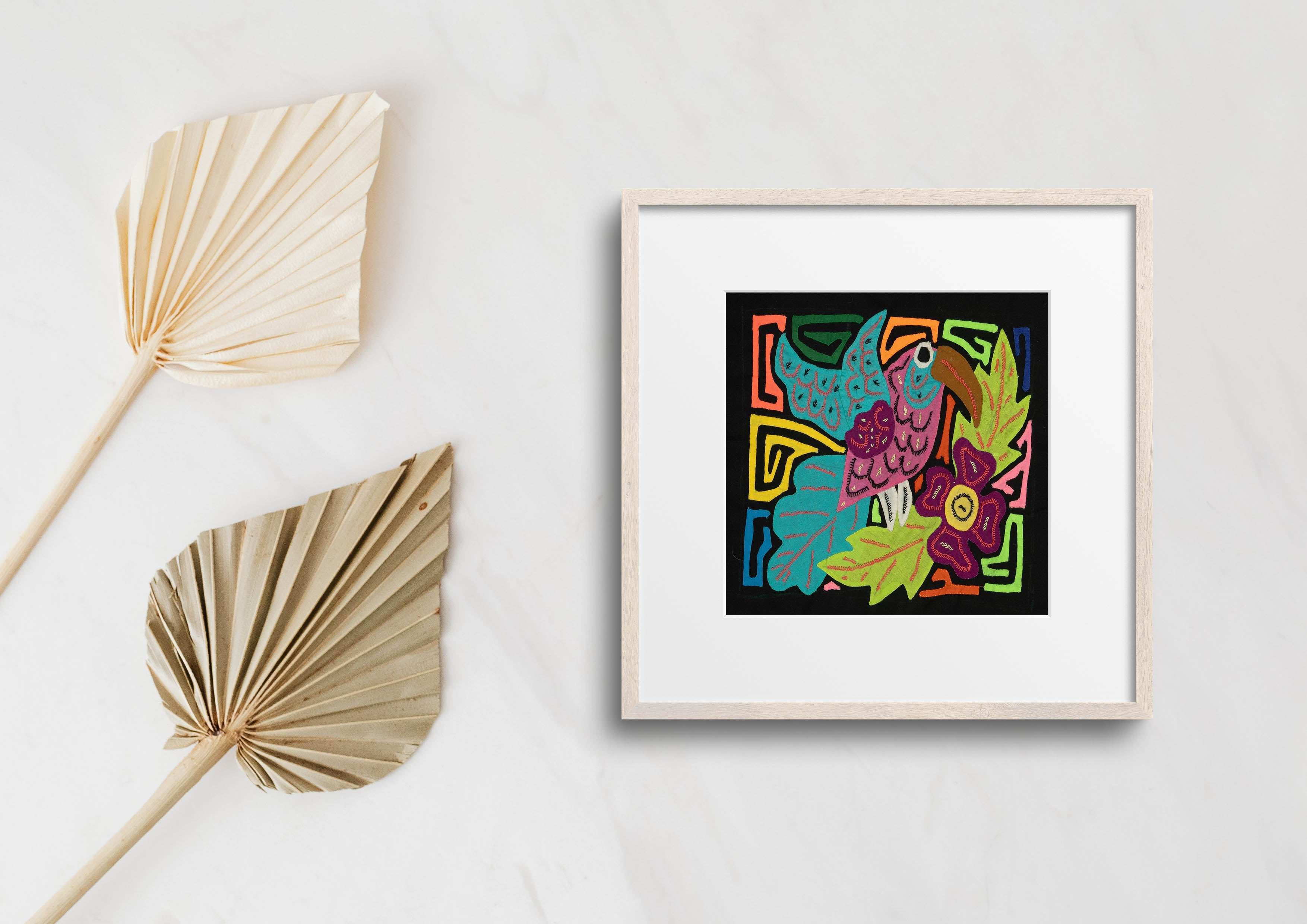 Multi-Color Bird Blue And Purple Molita