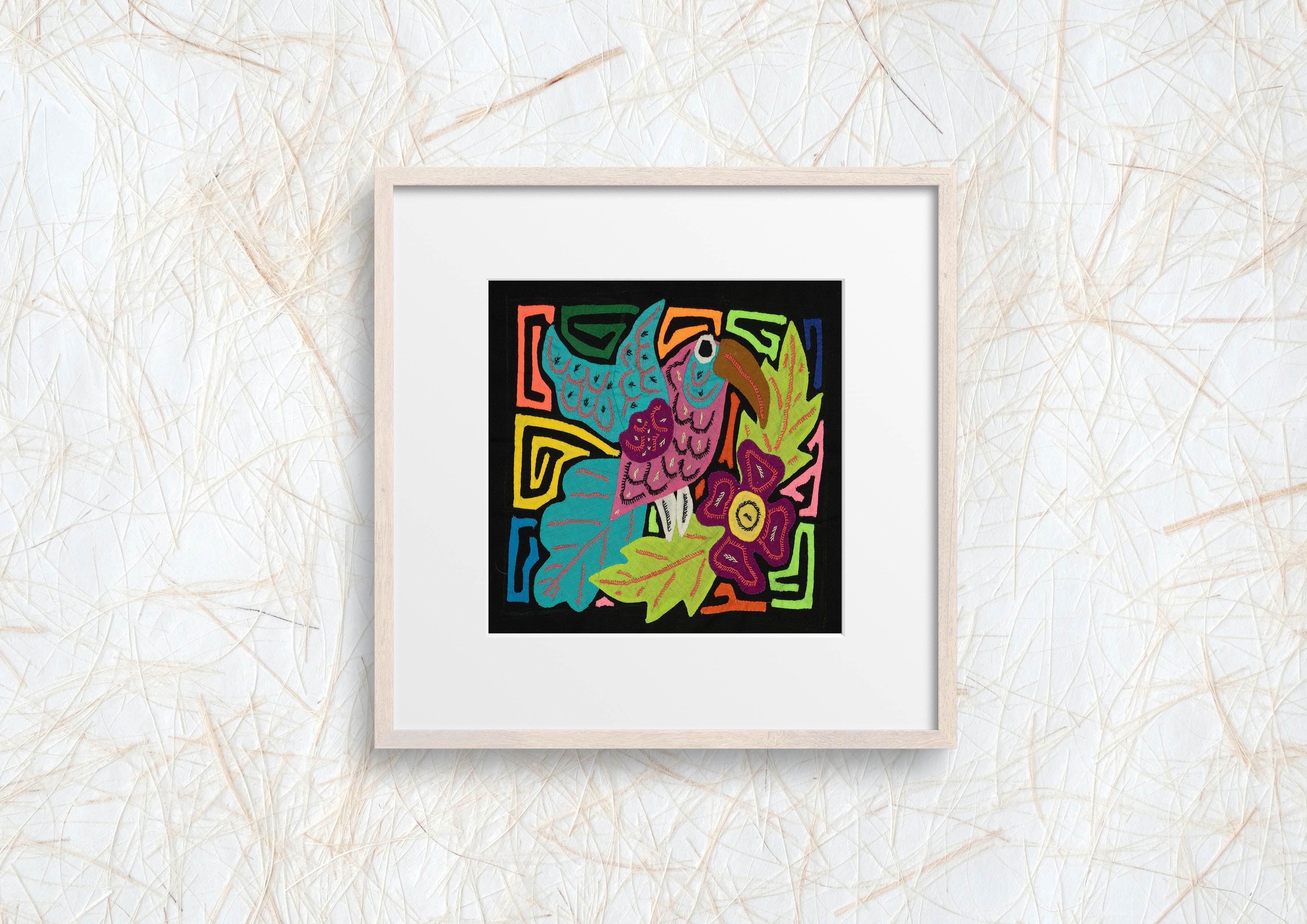 Multi-Color Bird Blue And Purple Molita
