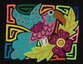Multi-Color Bird Blue And Purple Molita