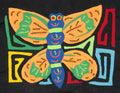 Orange Green And Blue Butterfly Molita