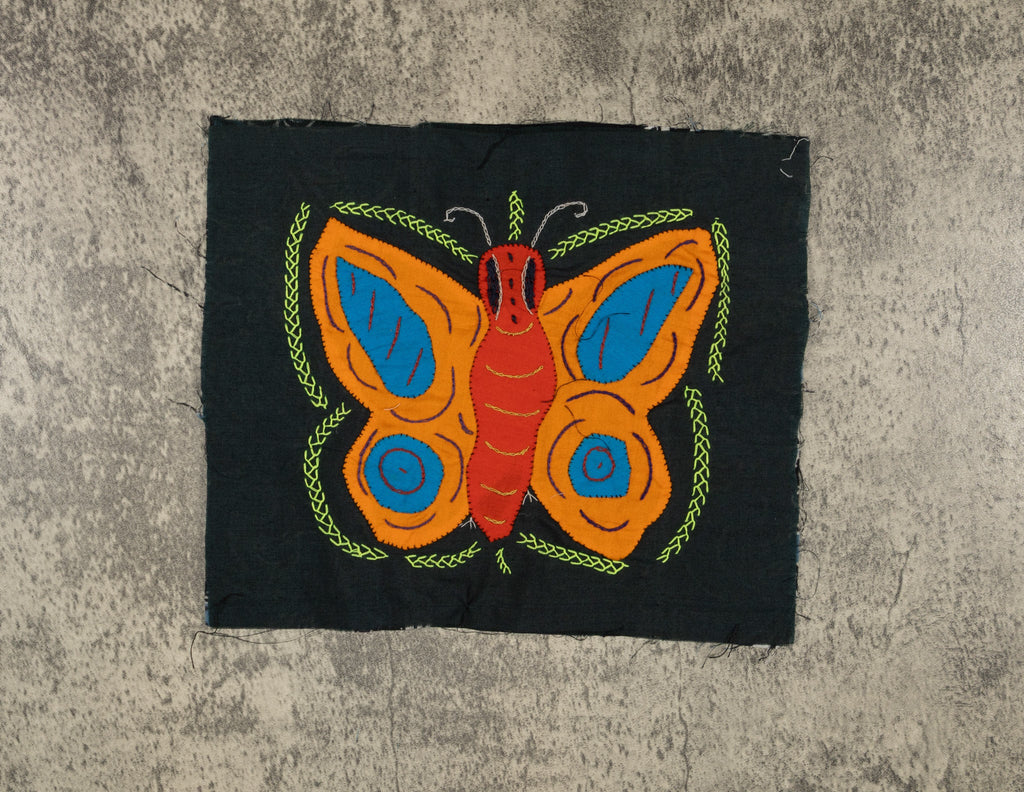 Multi-Color Butterfly Red Orange And Blue Molita
