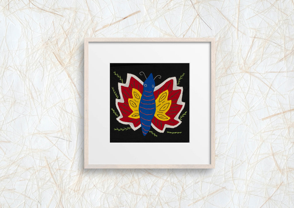Multi-Color Butterfly Red Yellow And Blue Molita