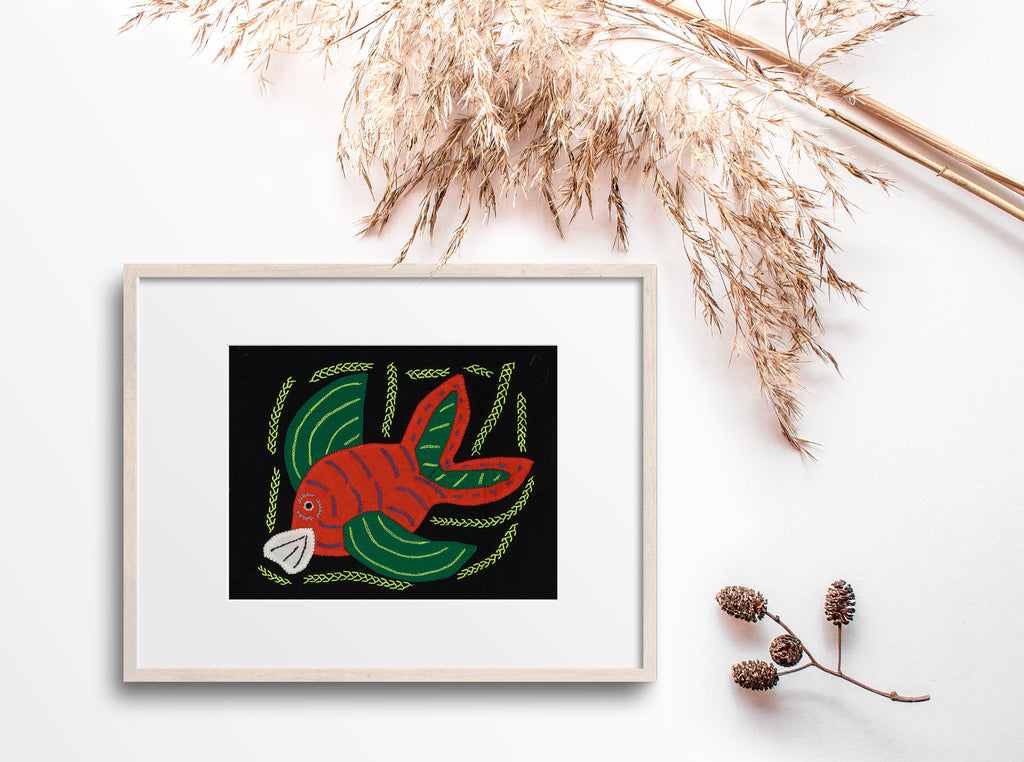 Multi-Color Ocean Fish Orange And Green Molita