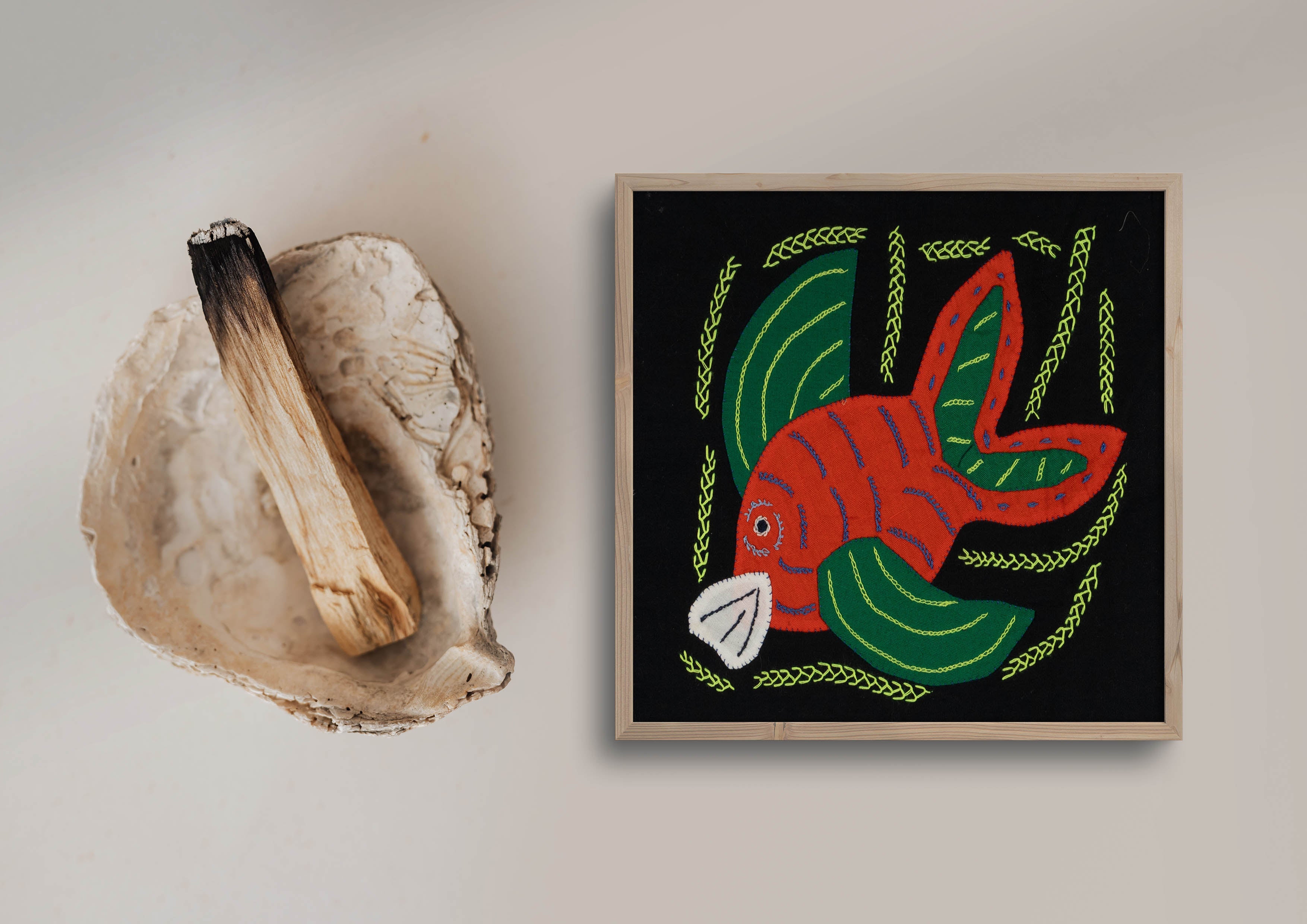 Multi-Color Ocean Fish Orange And Green Molita