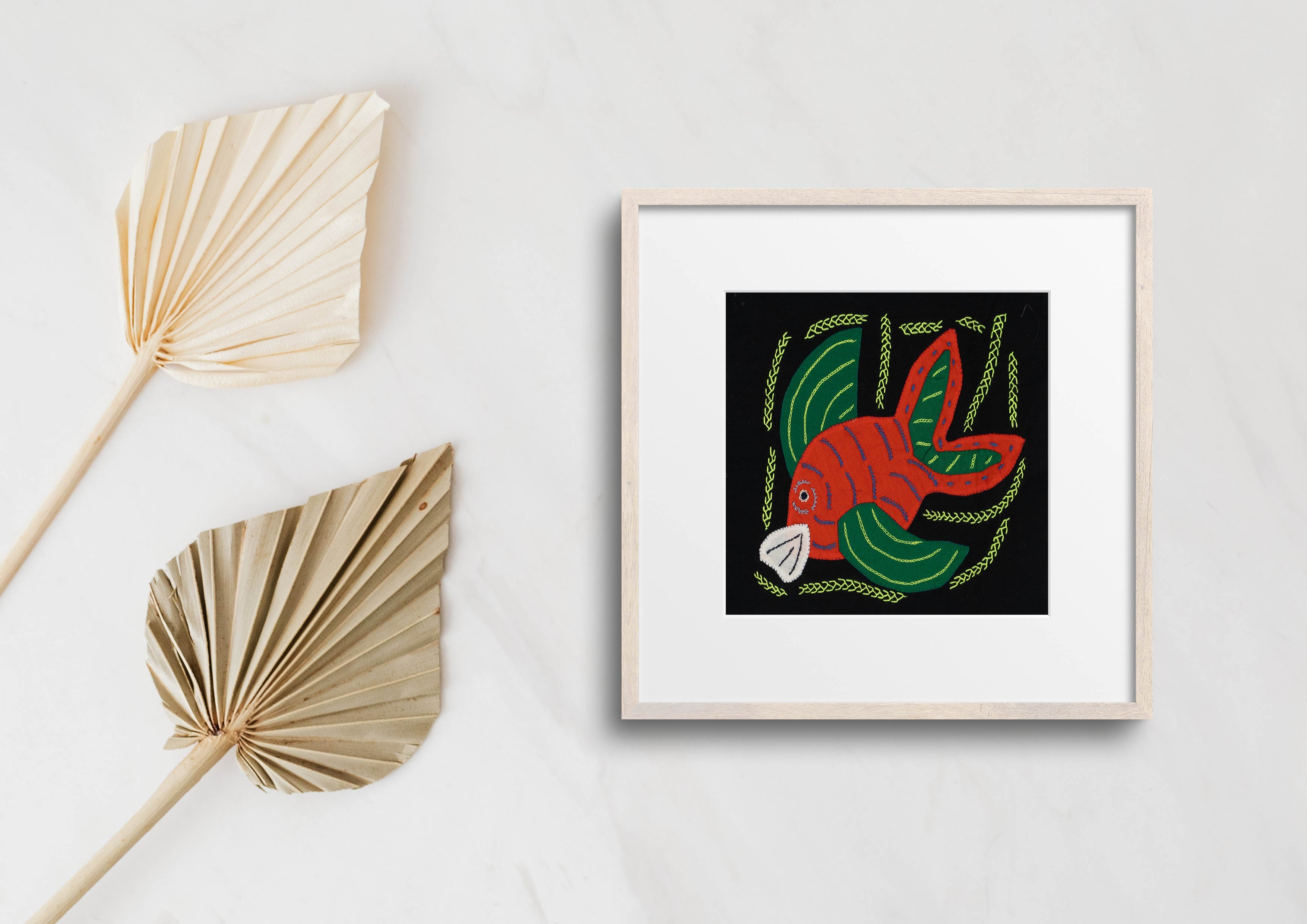 Multi-Color Ocean Fish Orange And Green Molita