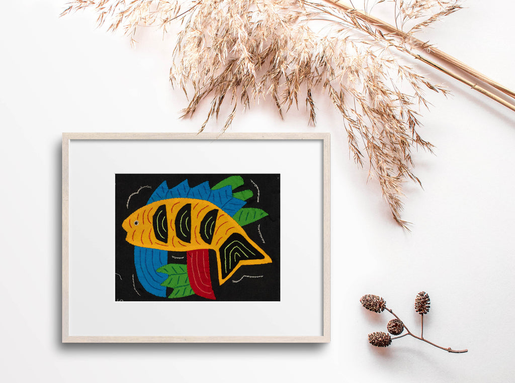 Multi-Color Ocean Fish Yellow And Blue Molita