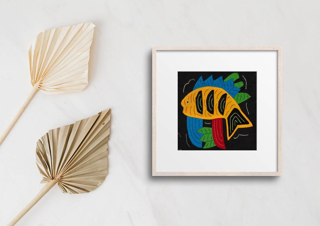 Multi-Color Ocean Fish Yellow And Blue Molita