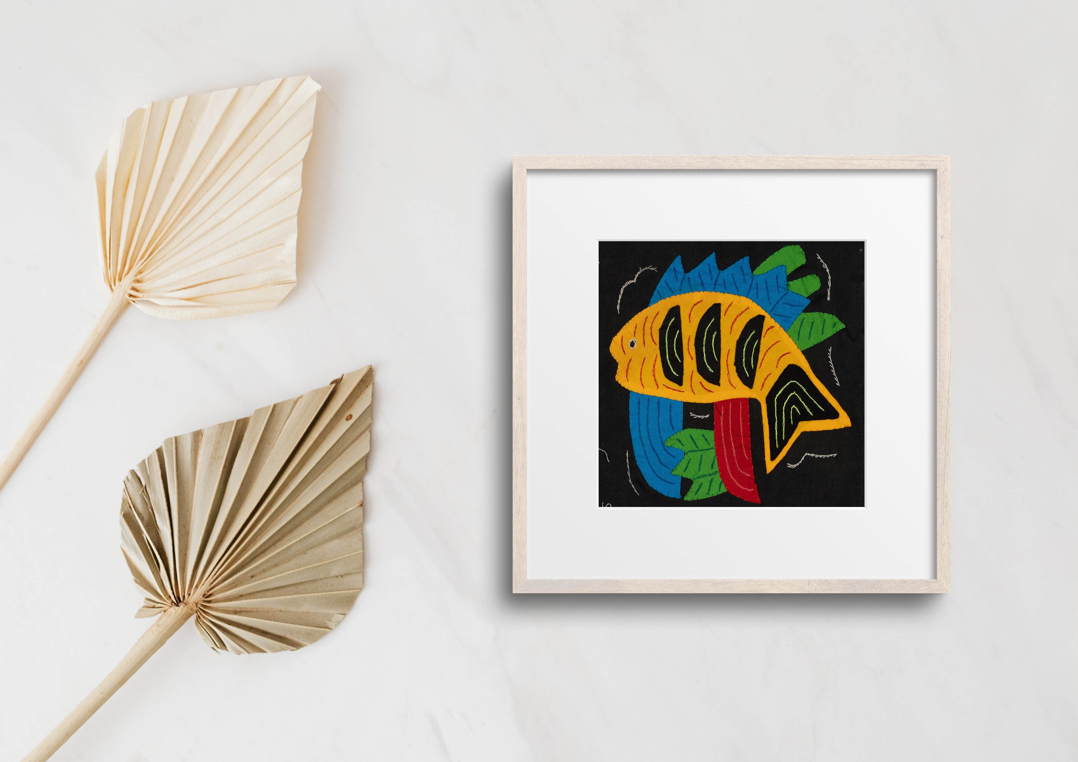 Multi-Color Ocean Fish Yellow And Blue Molita