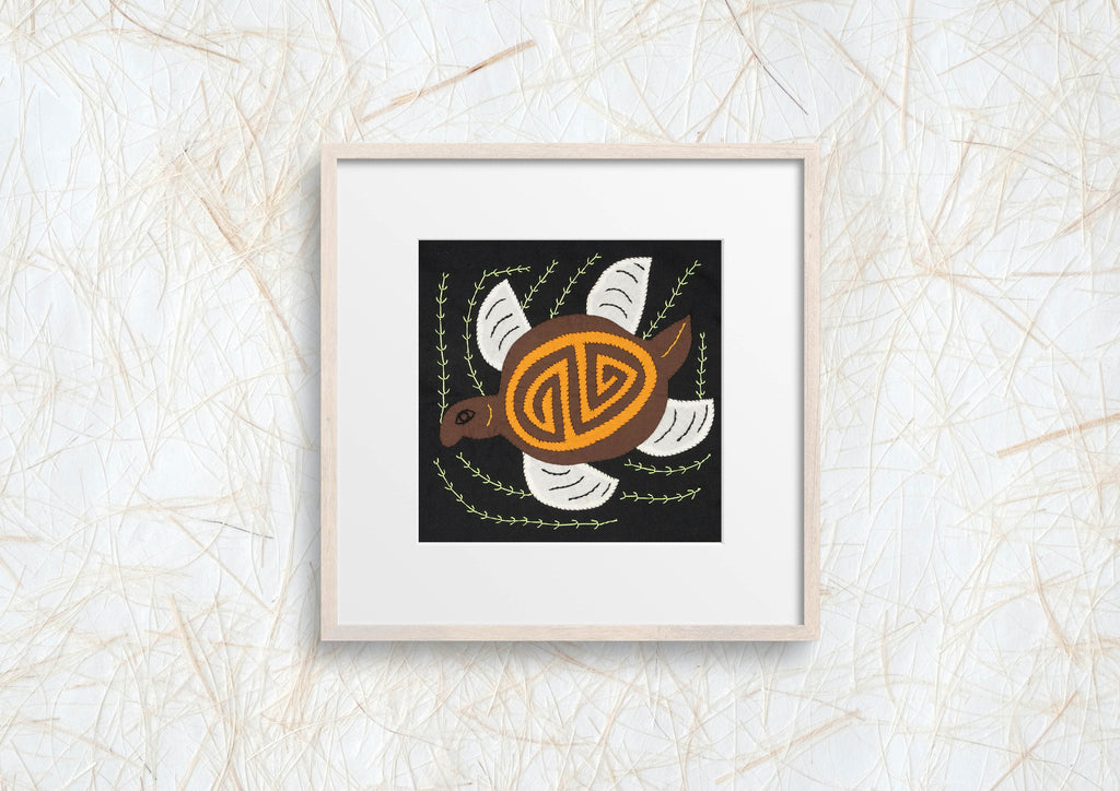 Brown White And Gold Fantasy Sea Turtle Molita