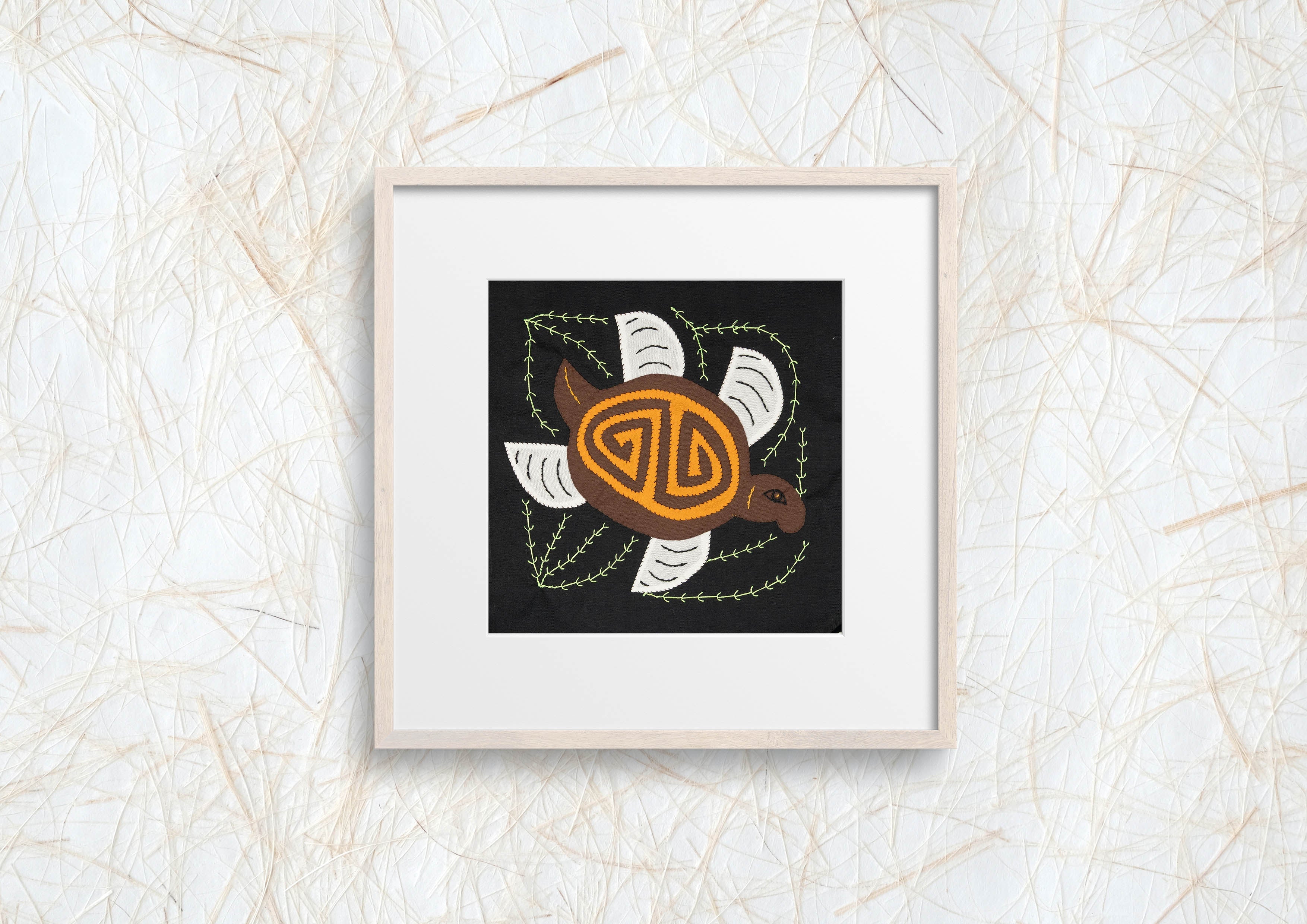 Whute Brown And Gold Fantasy Sea Turtle Molita