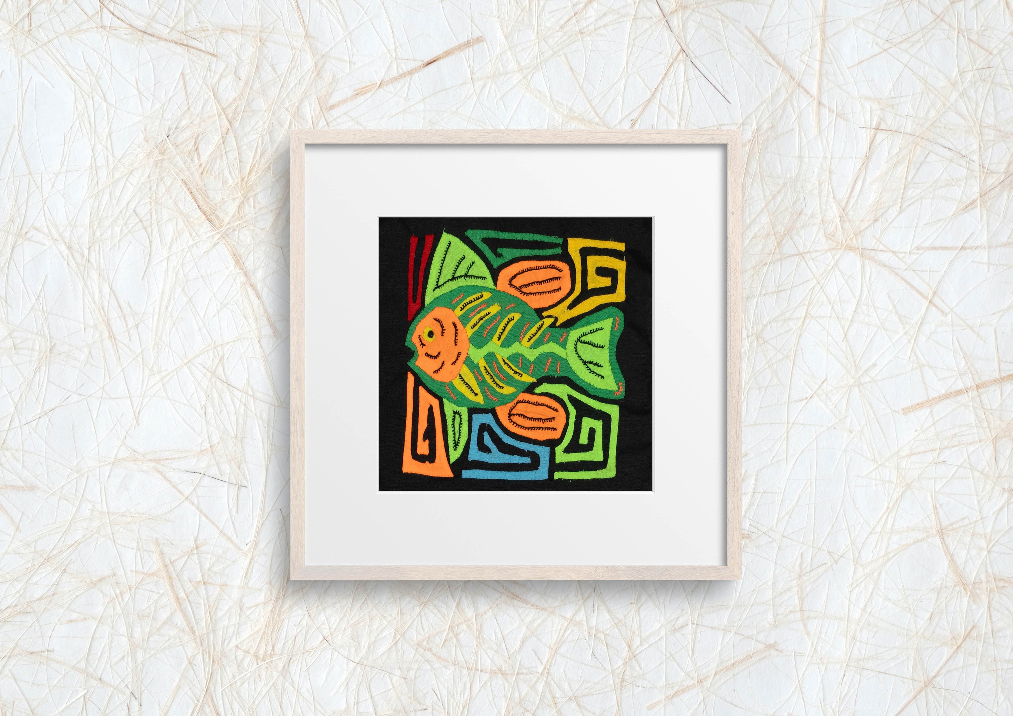 Multi-Color Ocean Fish Green And Orange Molita