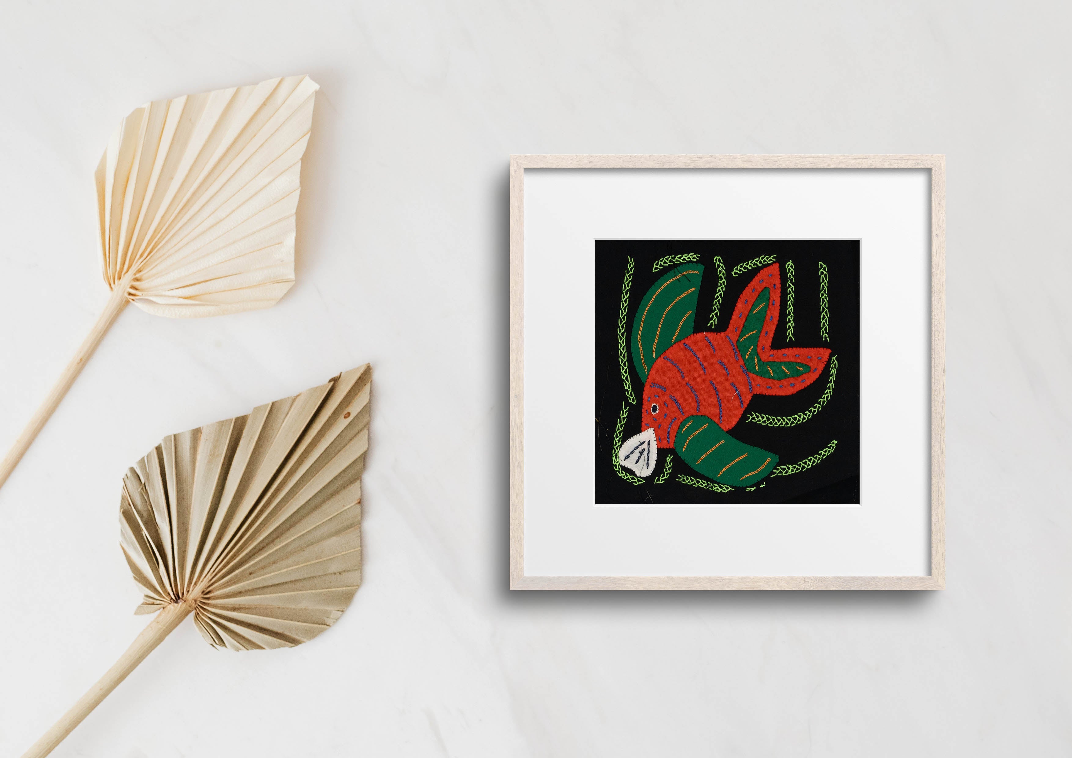 Multi-Color Ocean Fish Green And Orange Molita