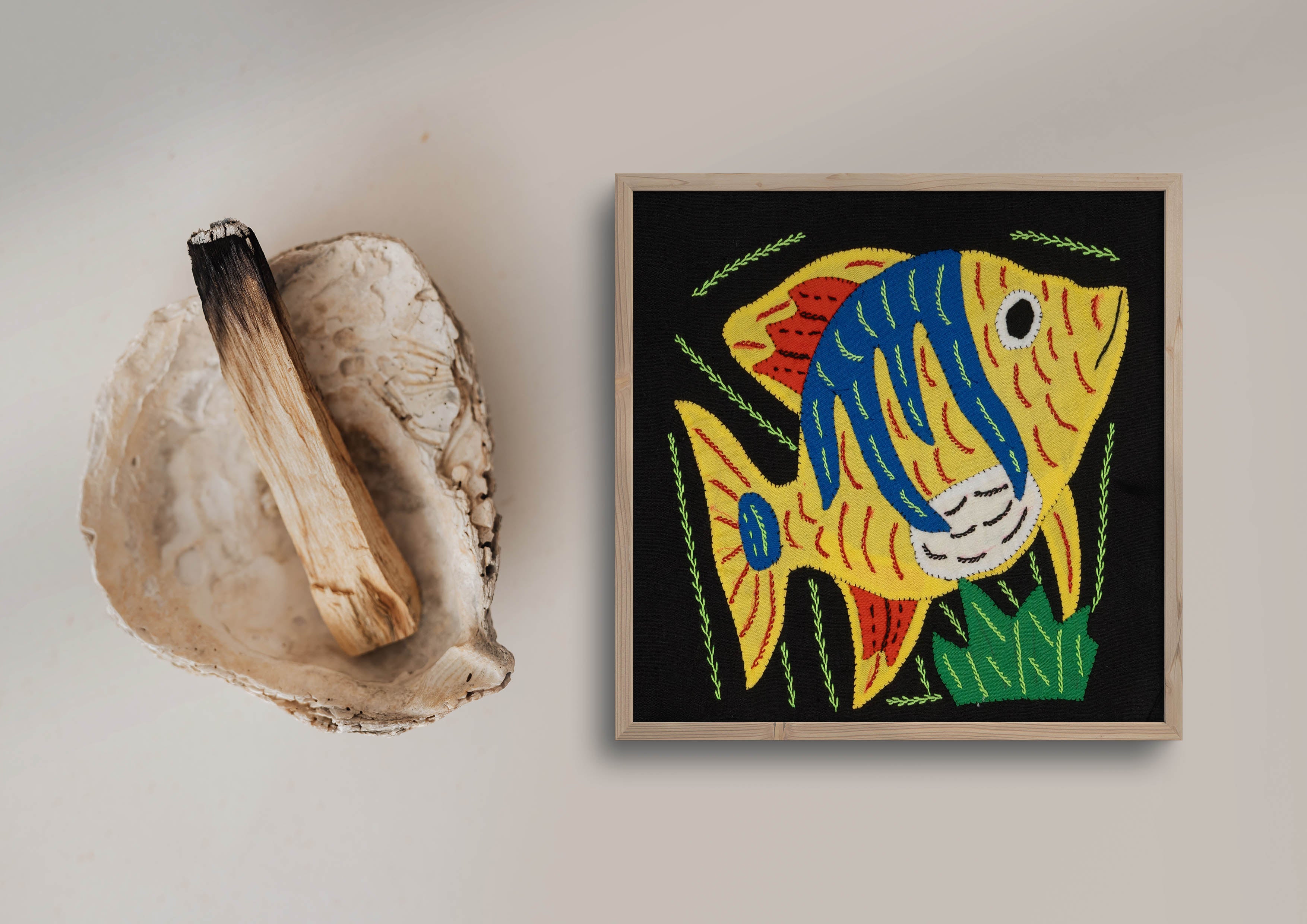 Multi-Color Ocean Fish Yellow And Blue Molita