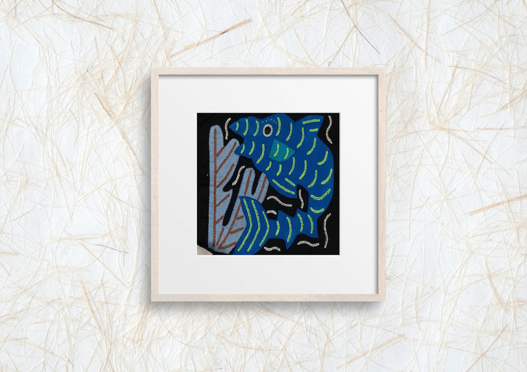 Multi-Color Ocean Fish Blue And Black Molita