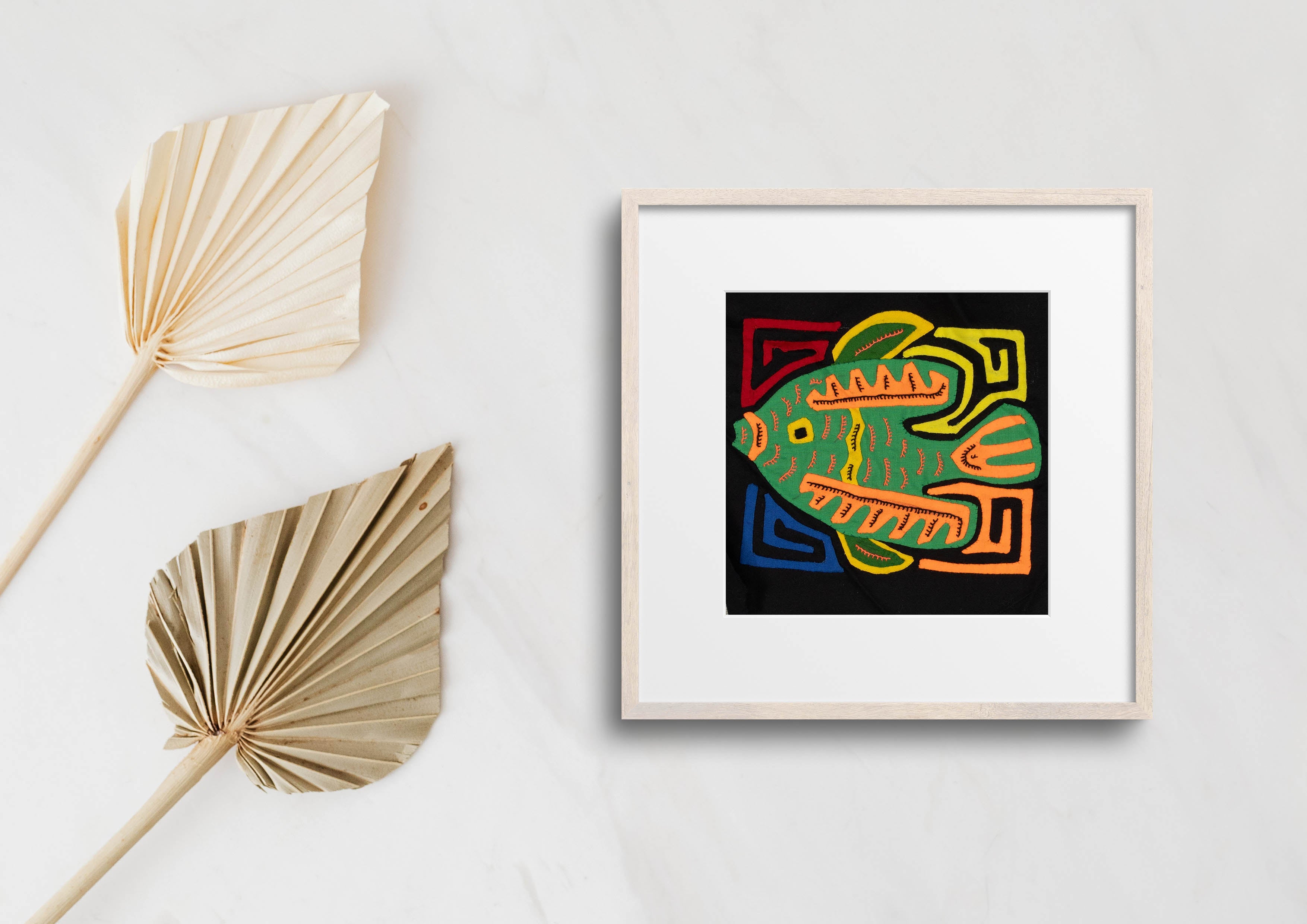 Multi-Color Ocean Fish Green And Orange Molita