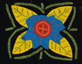 Multi-Color Floral Flower Blue And Yellow Molita