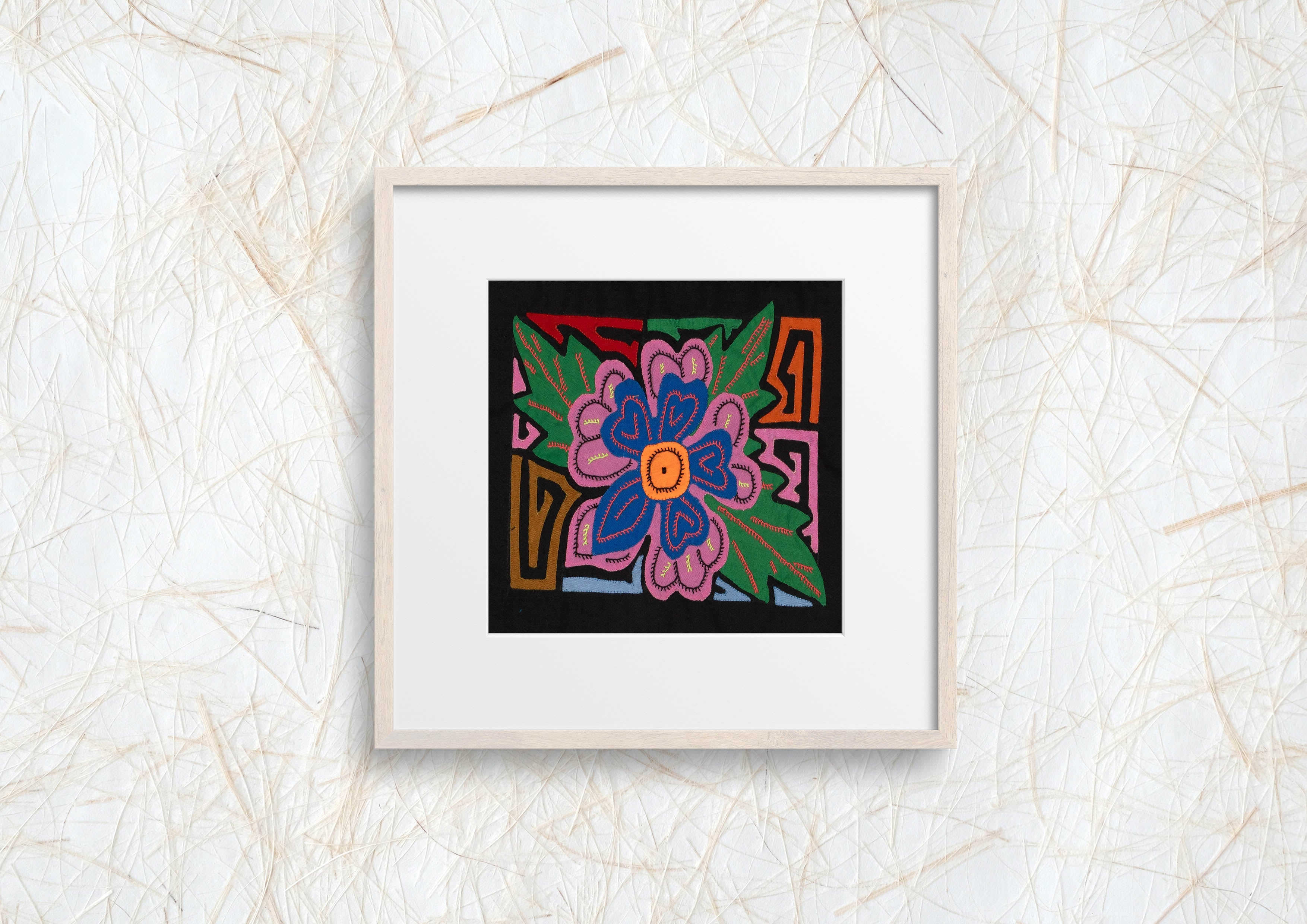 Multi-Color Floral Flower Pink And Blue Molita