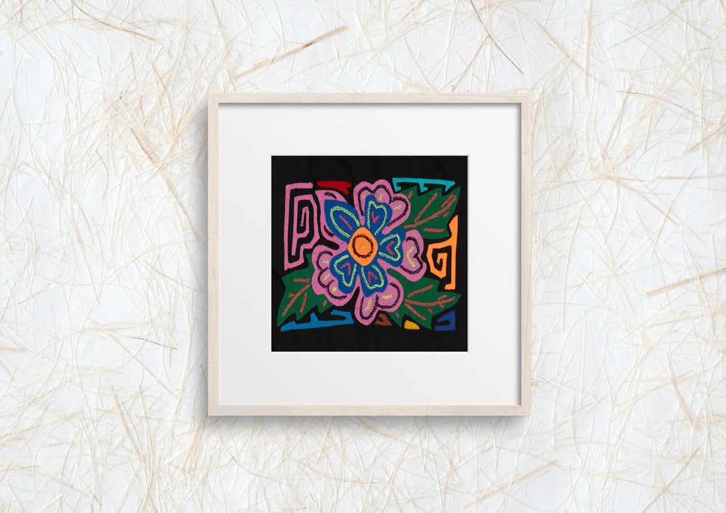 Multi-Color Floral Flower Pink And Blue Molita