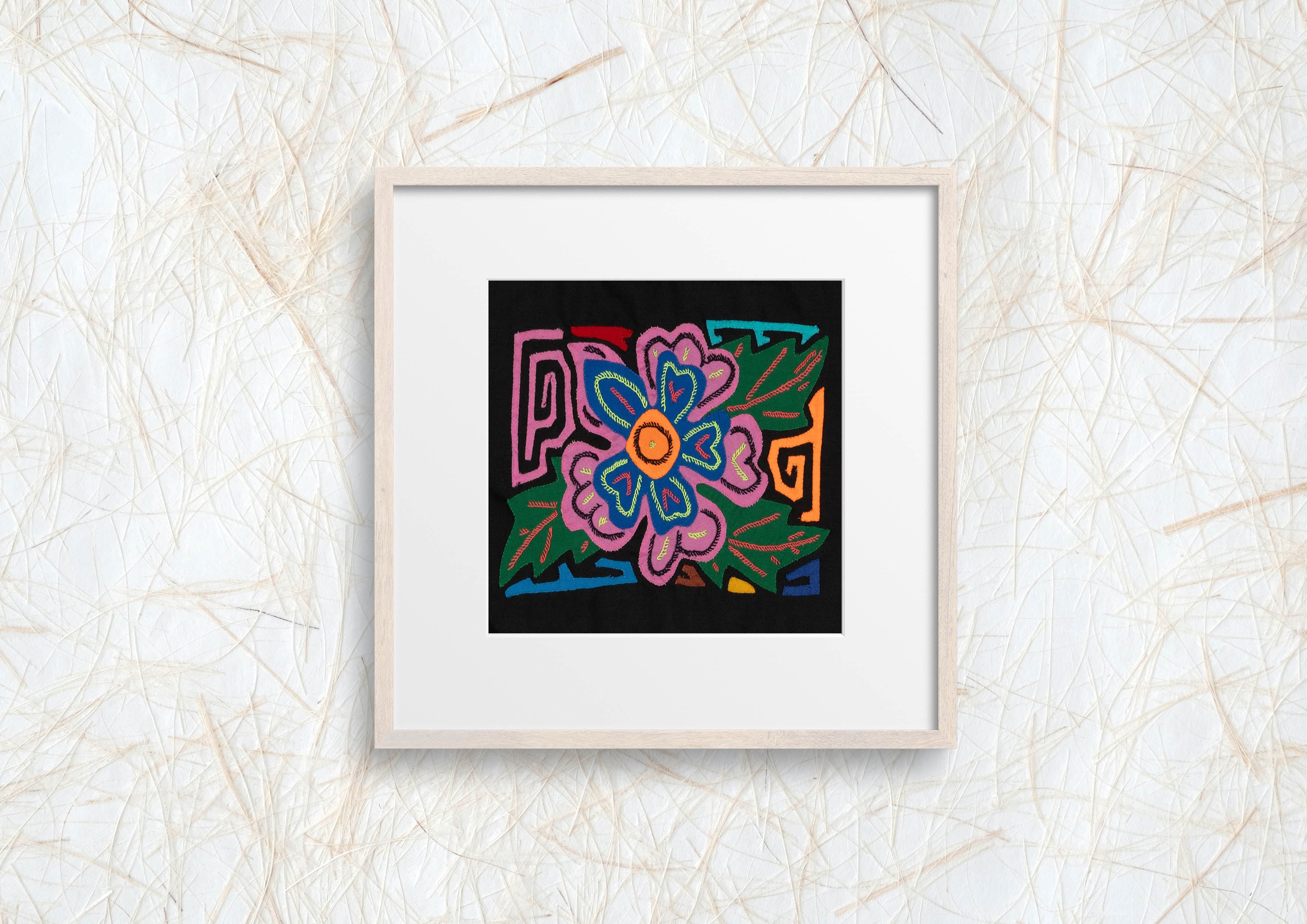 Multi-Color Floral Flower Pink And Blue Molita