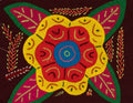 Multi-Color Floral Flower Red And Yellow Molita