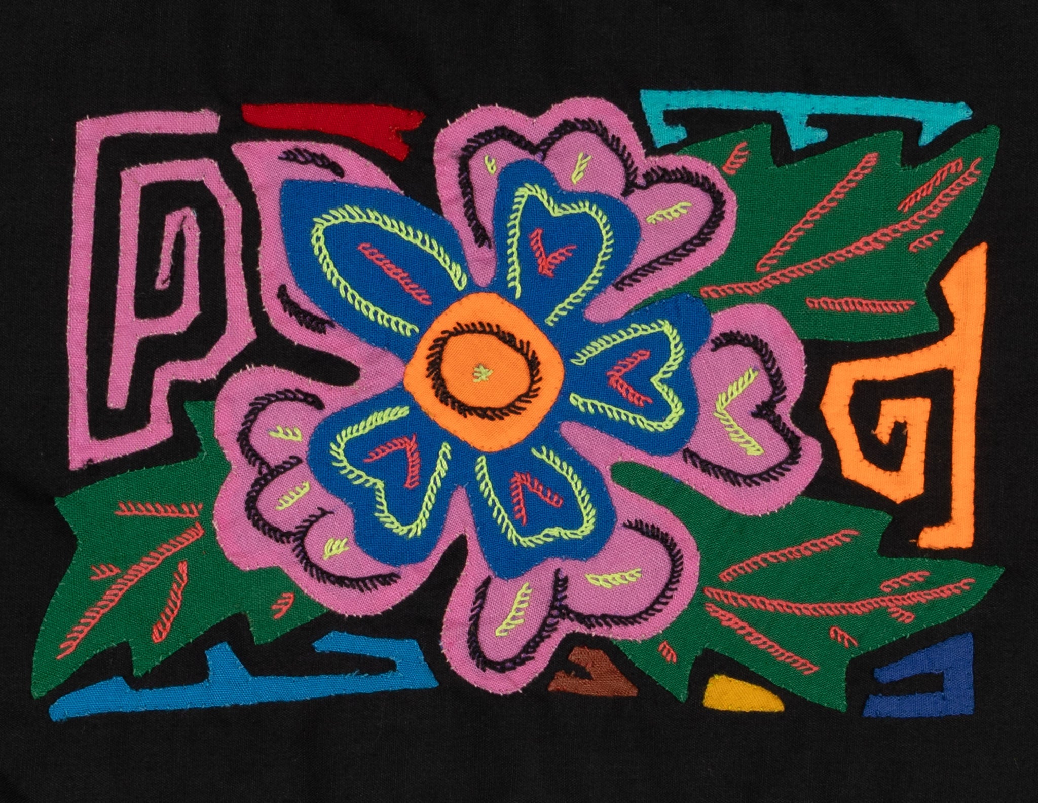 Multi-Color Floral Flower Pink And Blue Molita