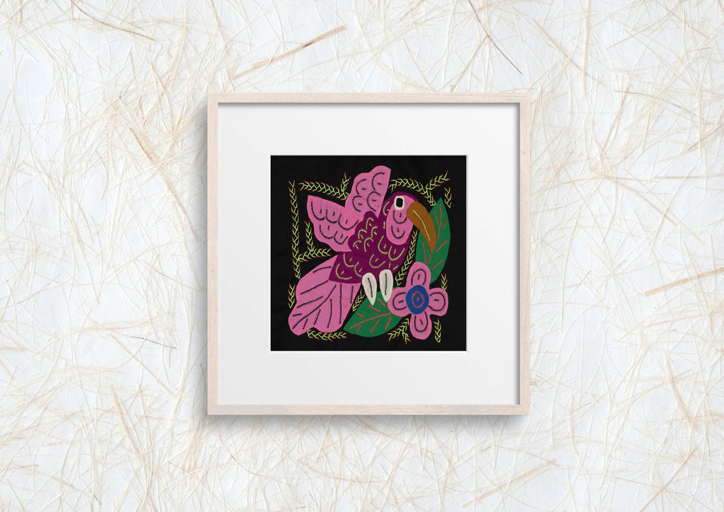 Multi-Color Humminbird Pink And Maroon Molita