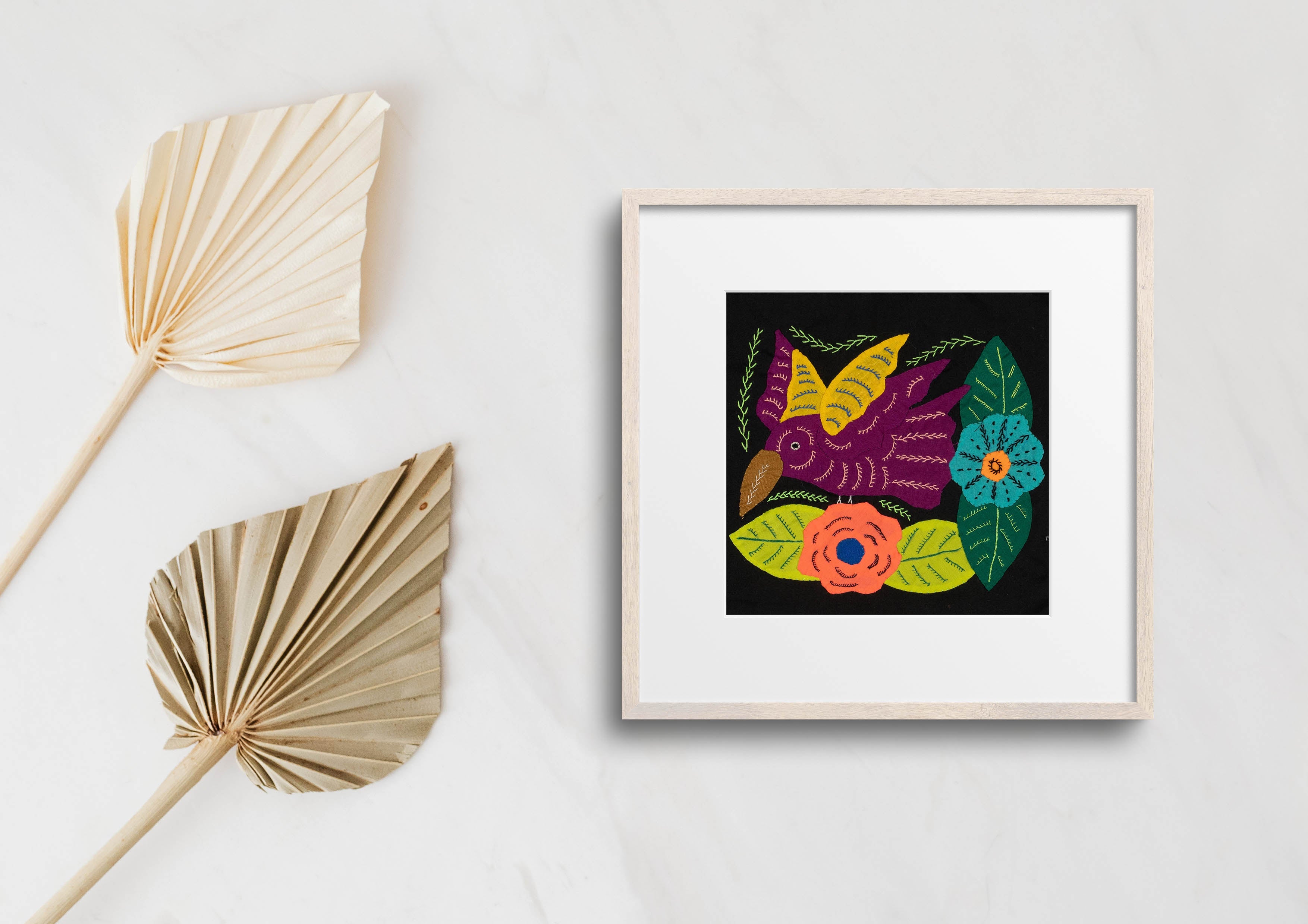 Multi-Color Hummingbird Maroon And Yellow Molita