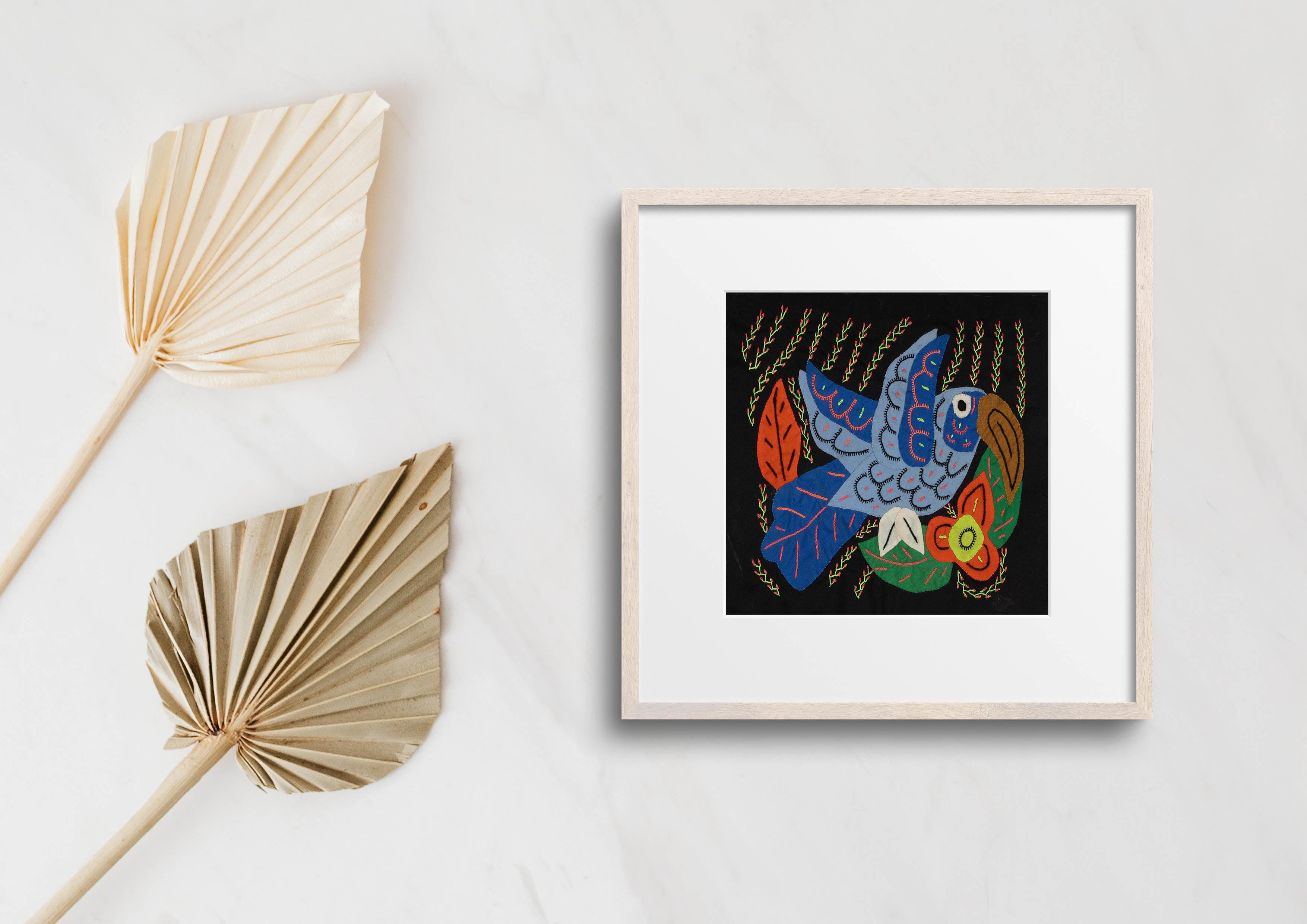 Multi-Color Hummingbird Blue And Orange Molita