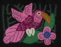 Multi-Color Humminbird Pink And Maroon Molita