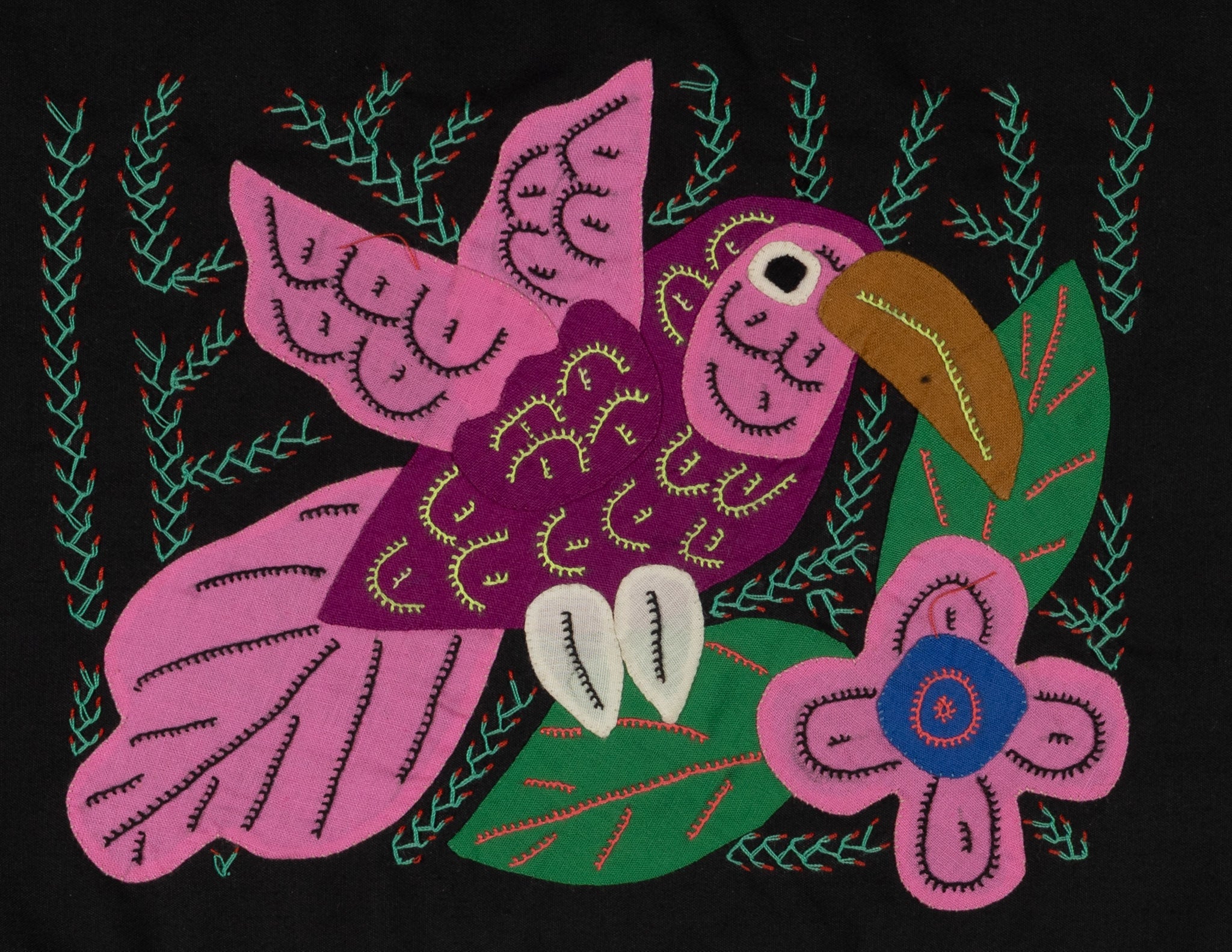 Multi-Color Humminbird Pink And Maroon Molita