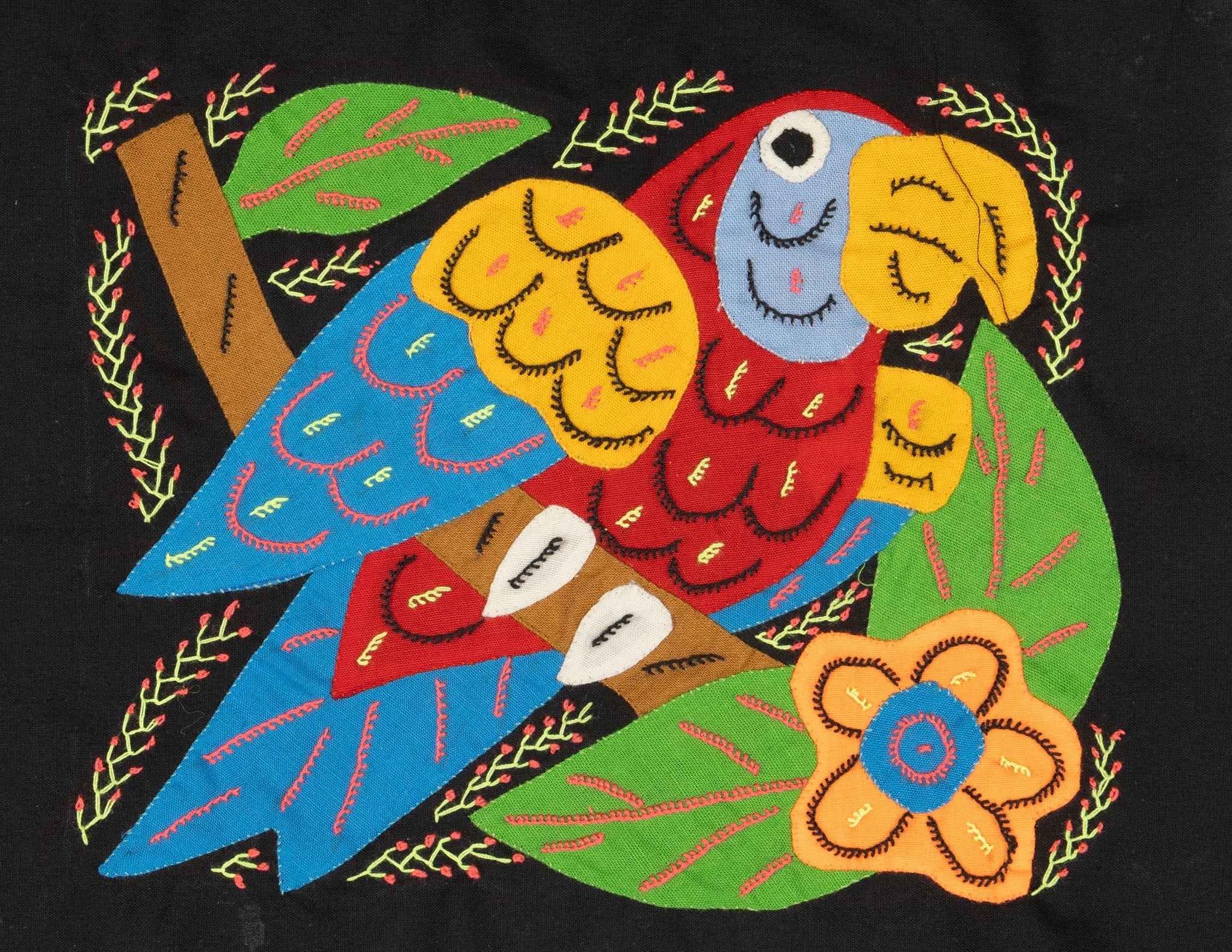 Multi-Color Parrot Bird Red And Blue Molita