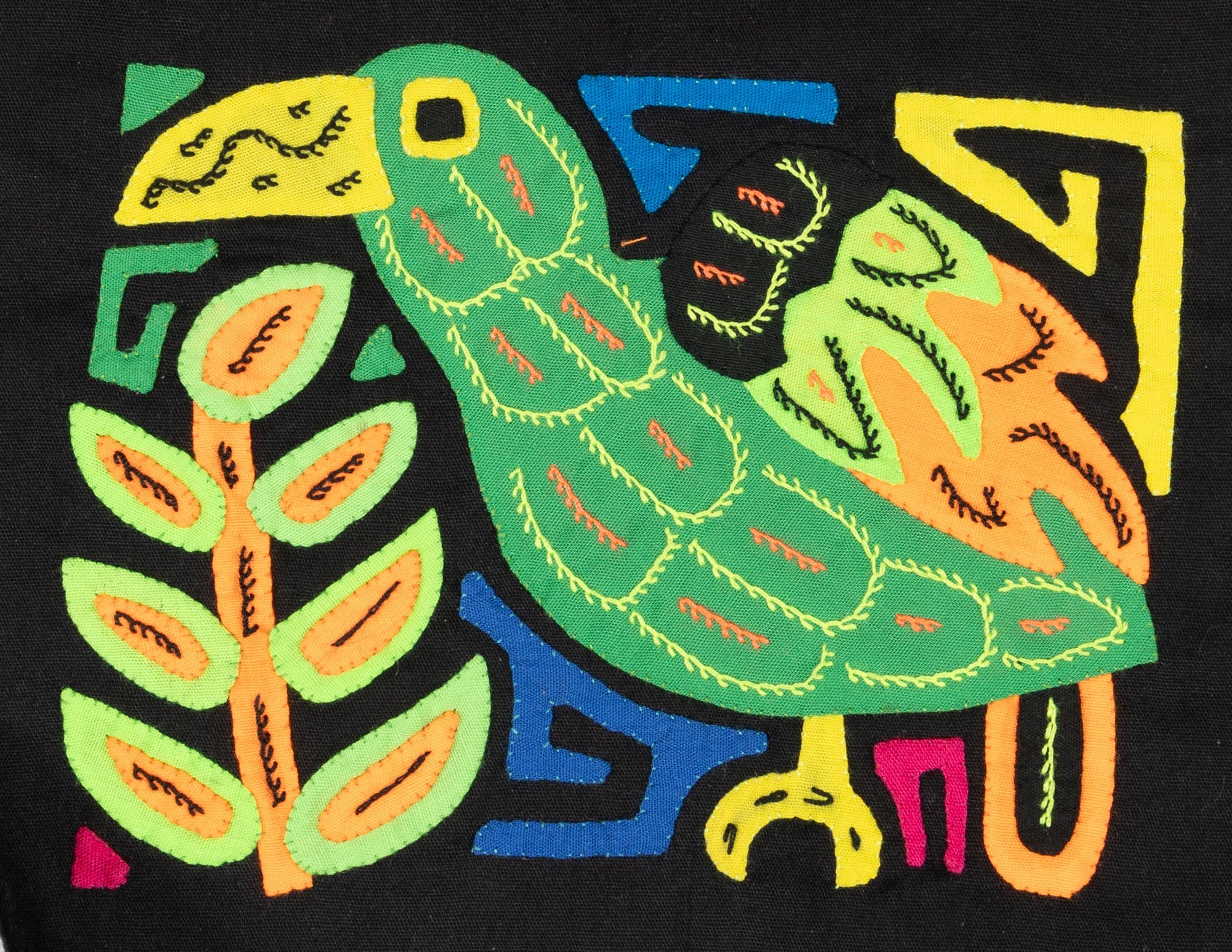 Multicolor Orange And Green Bird Molita
