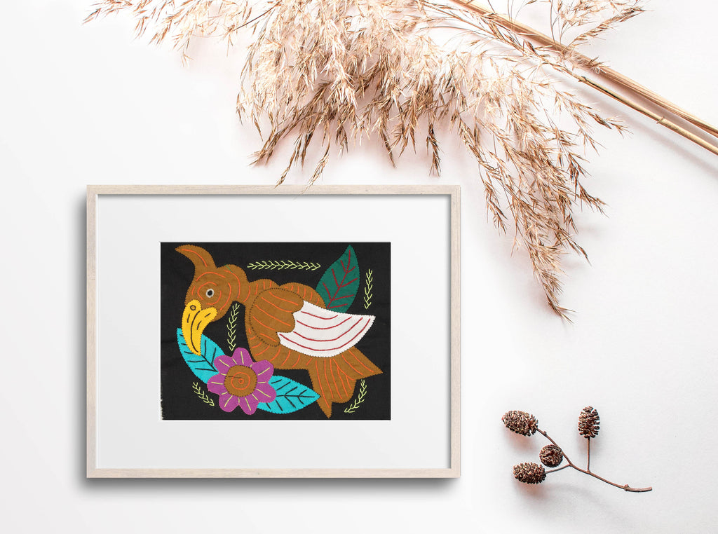 Multicolor Bird Brown And White Molita
