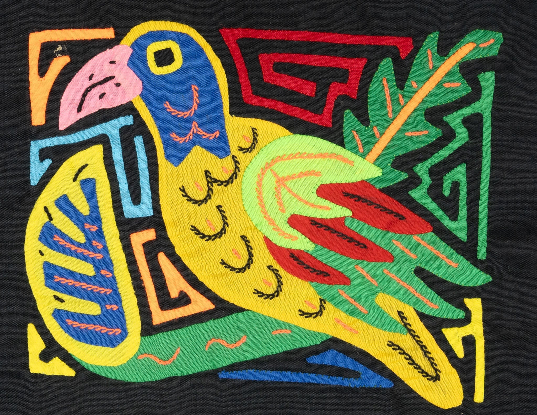 Multicolor Yellow Green And Blue Bird Molita