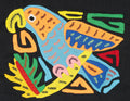 Multicolor Orange And Blue Bird Molita