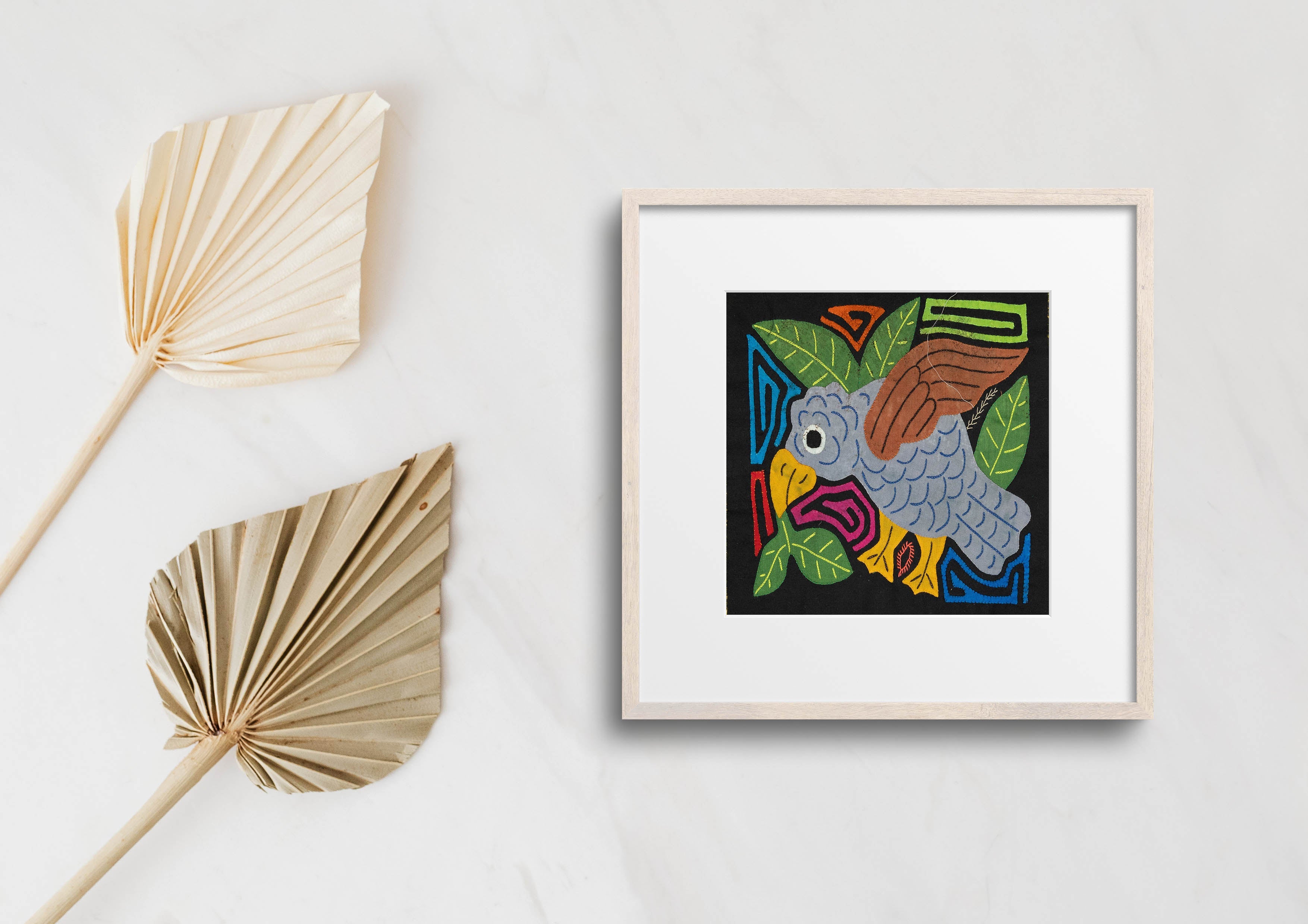 Multicolor Bird Gray And Green Molita