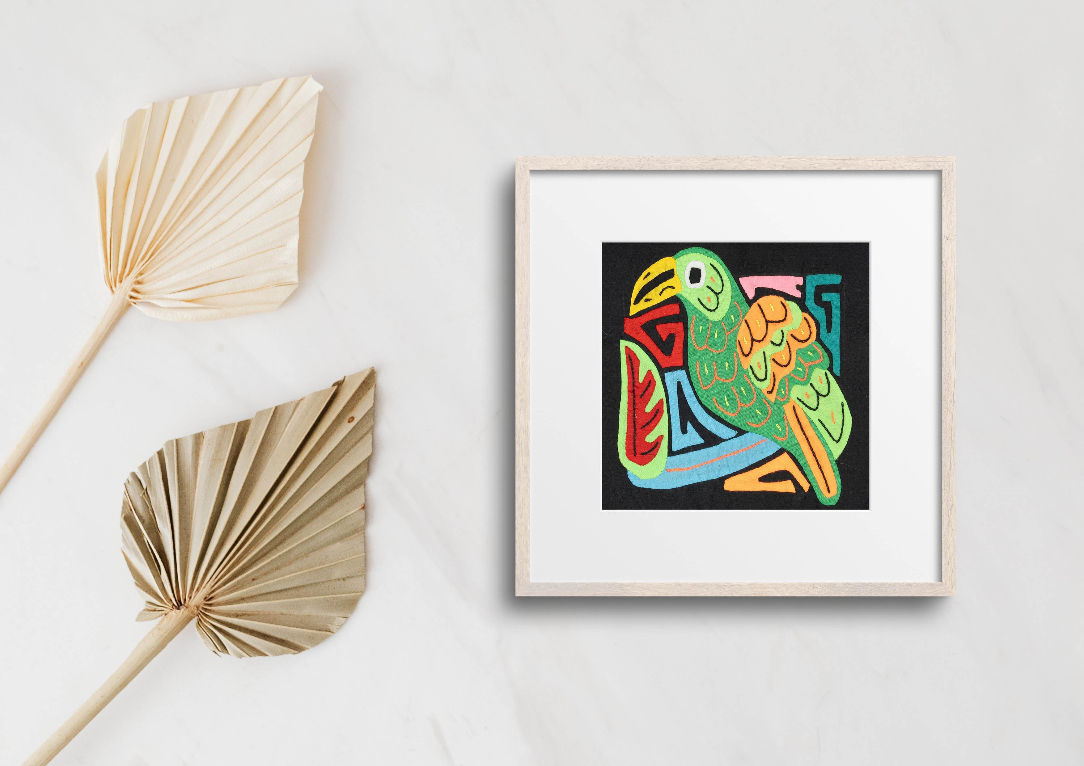 Multicolor Green Orange And Blue Bird Molita