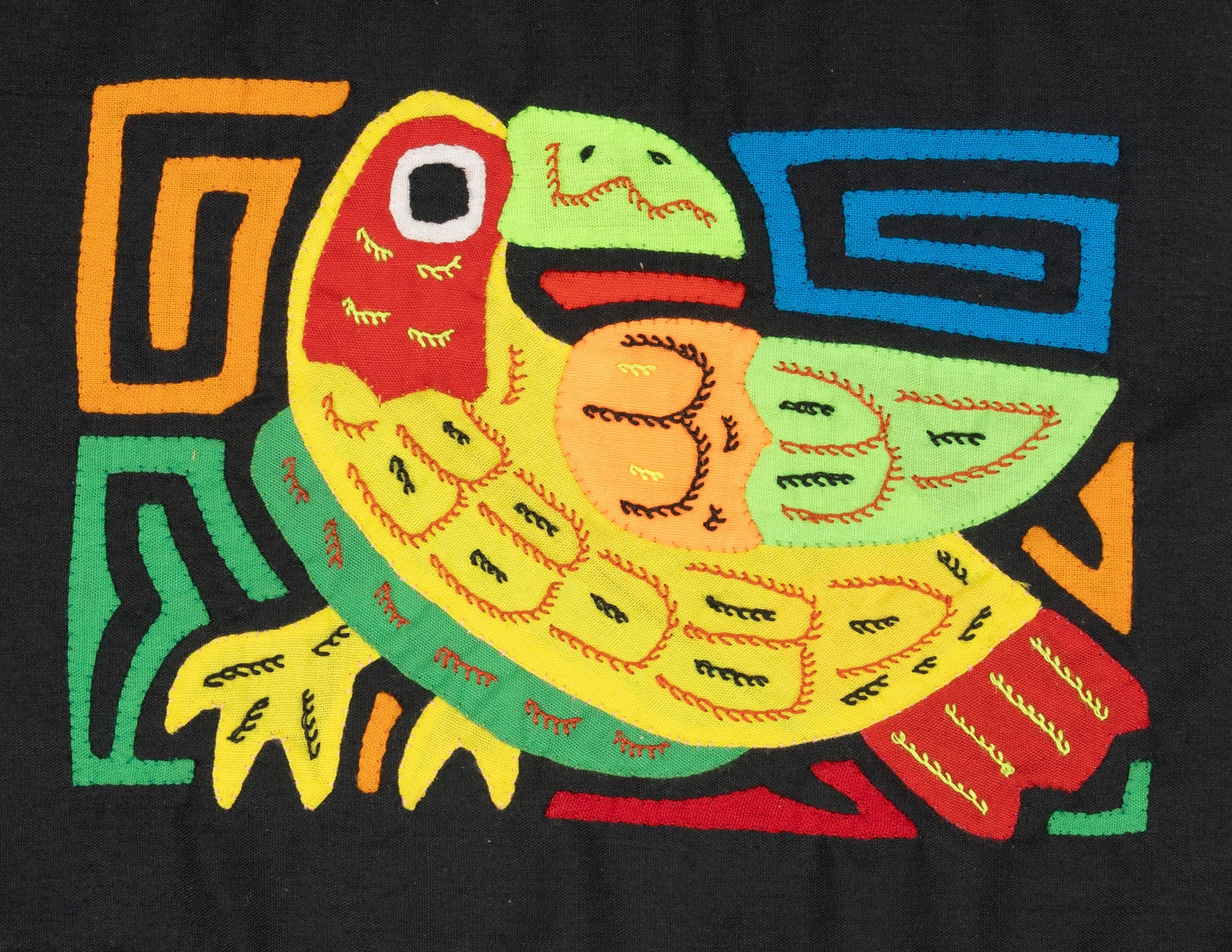 Multicolor Yellow Green And Red Bird Molita