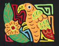 Multicolor Orange Green And Red Bird Molita