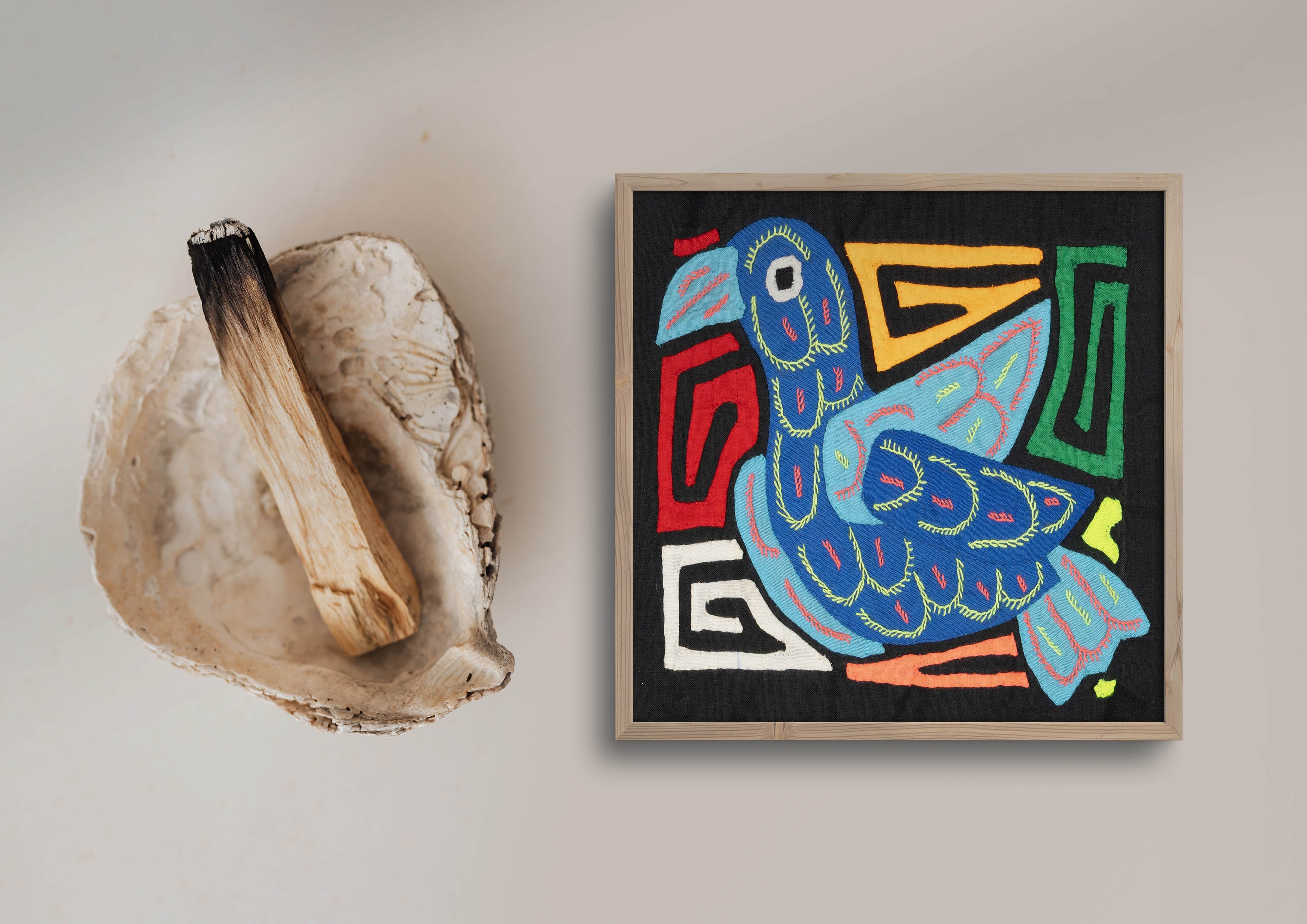 Multicolor Blue Bird Molita