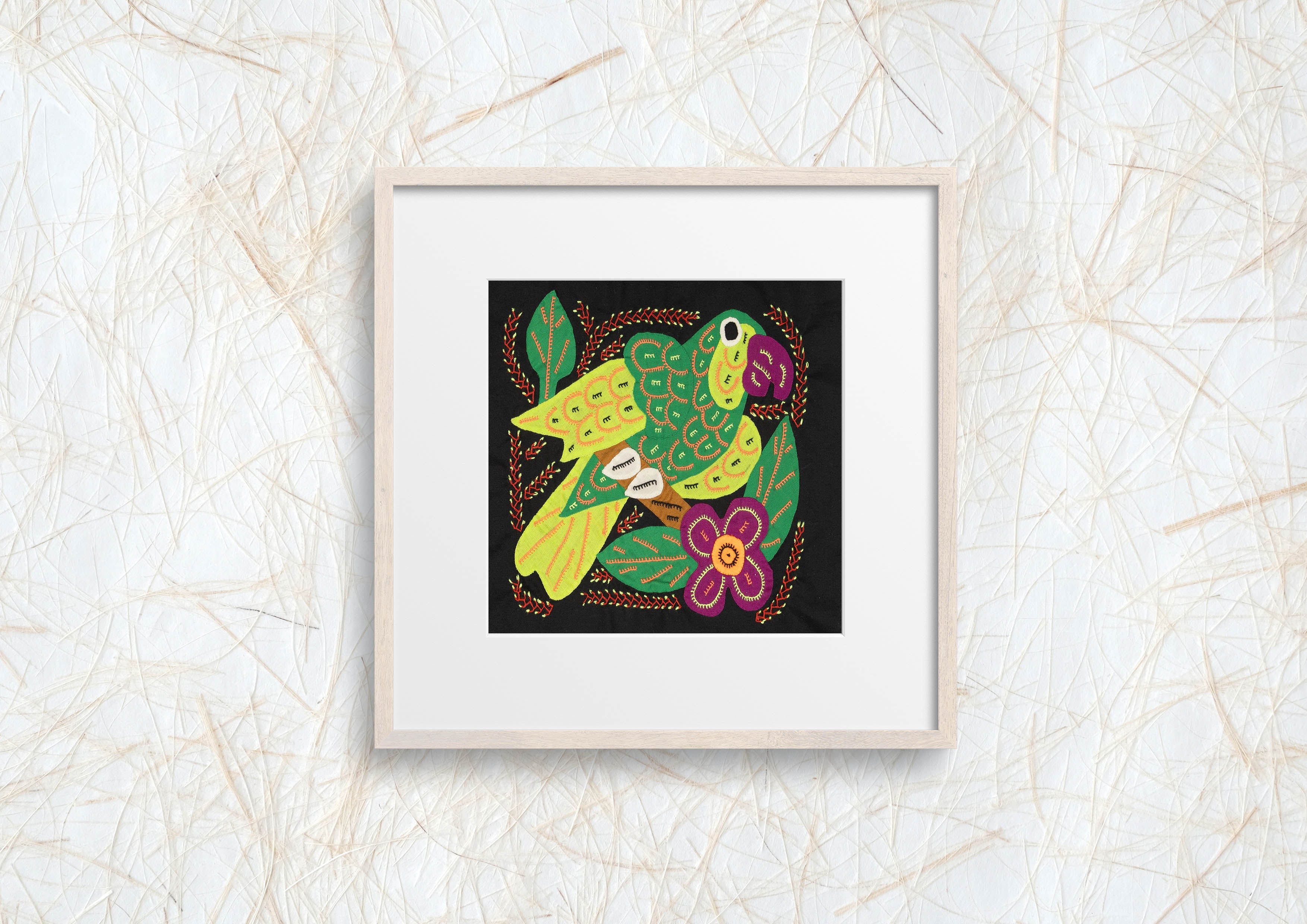 Multi-Color Parrot Bird Green And Purple Molita