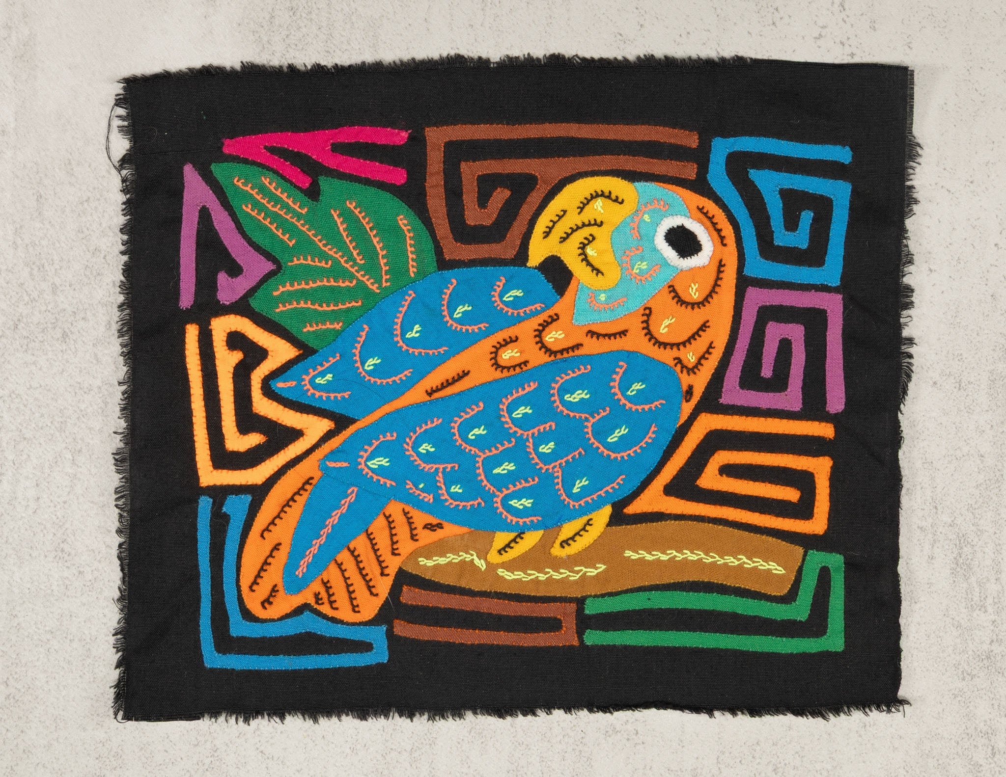 Multicolor Orange And Blue Molita