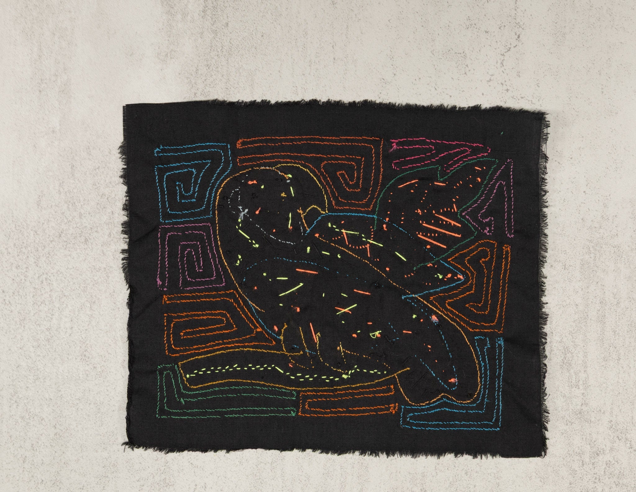 Multicolor Orange And Blue Molita