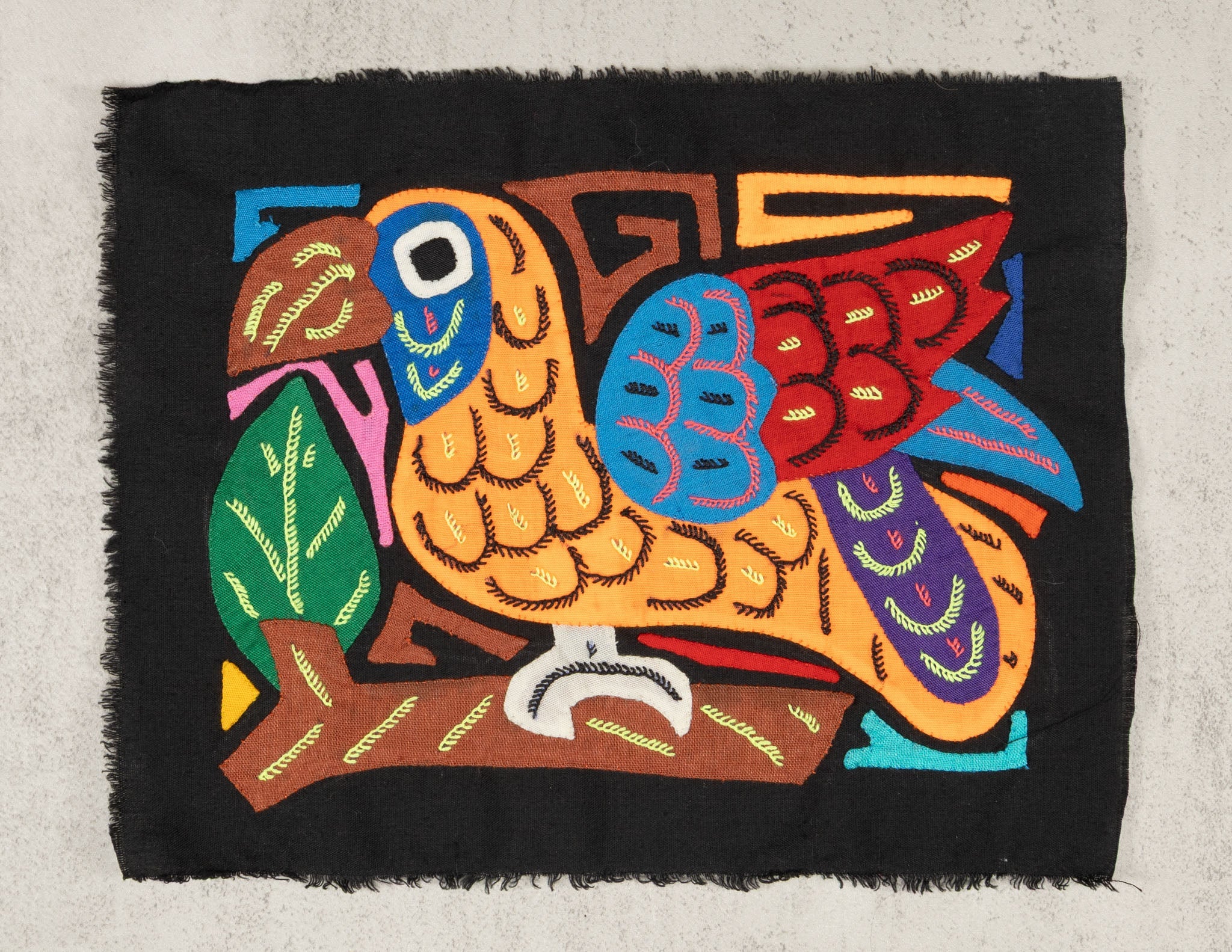 Multicolor Orange And Blue Molita