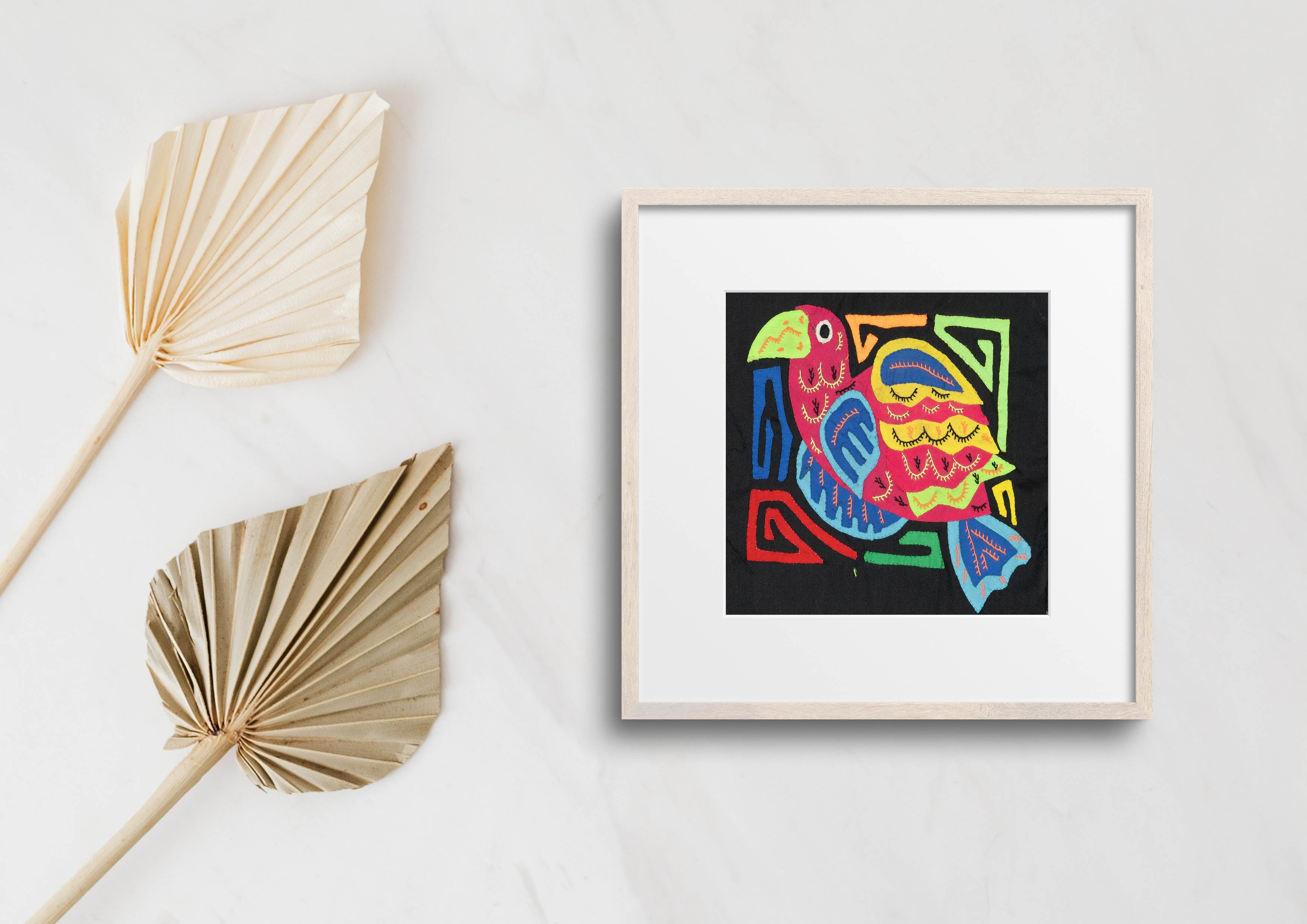 Multicolor Blue Yellow And Red Bird Molita