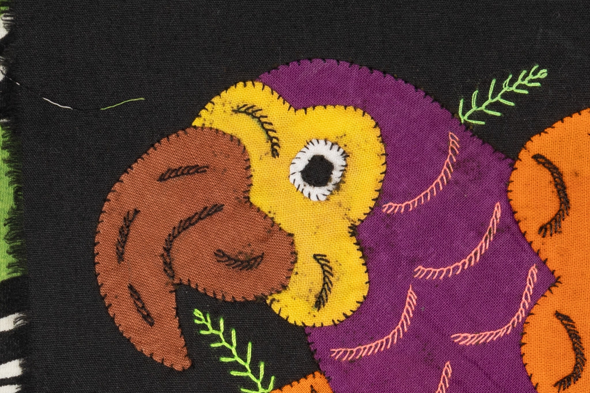 Multi-Color Parrot Bird Purple And Orange Molita
