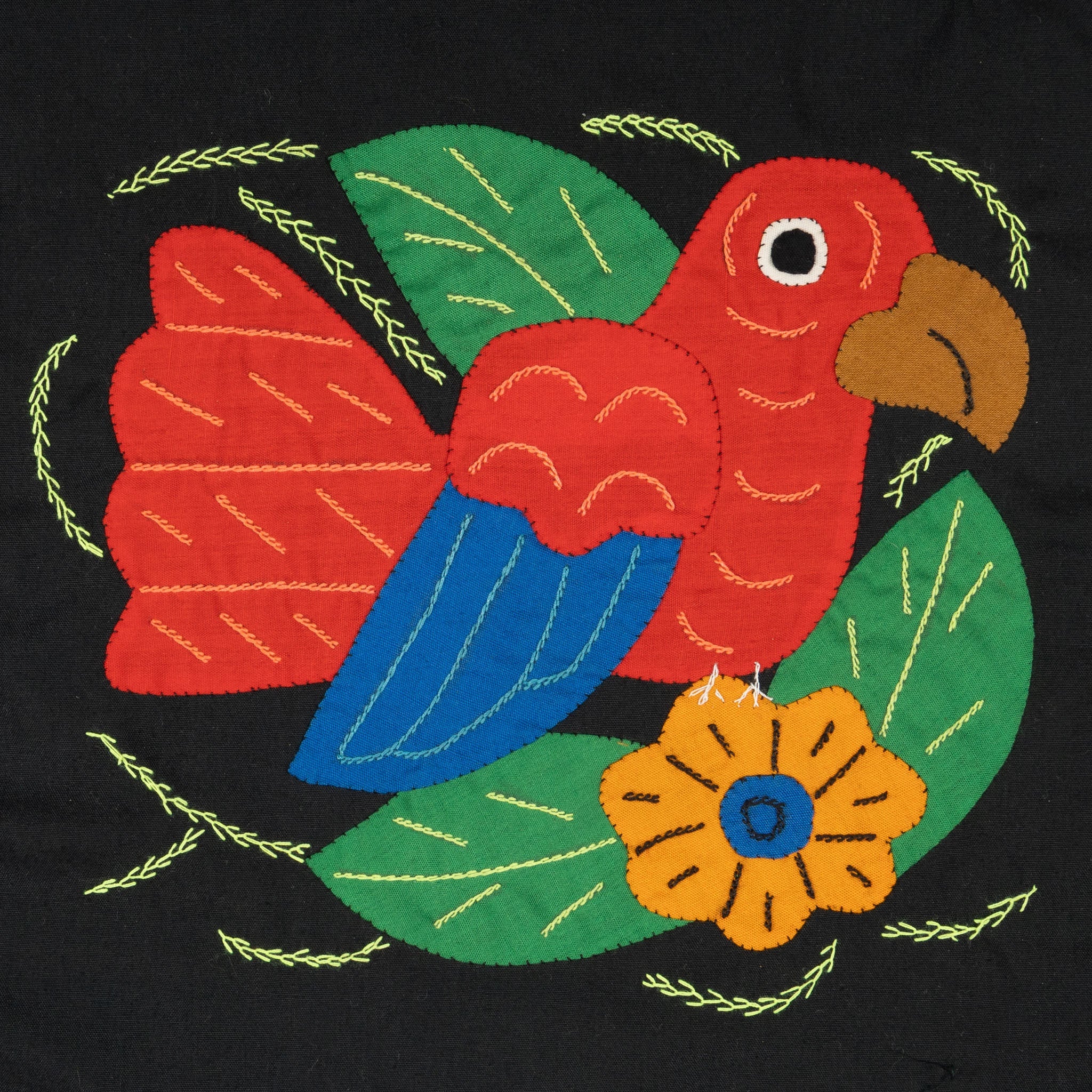 Multi-Color Bird Red And Blue Molita